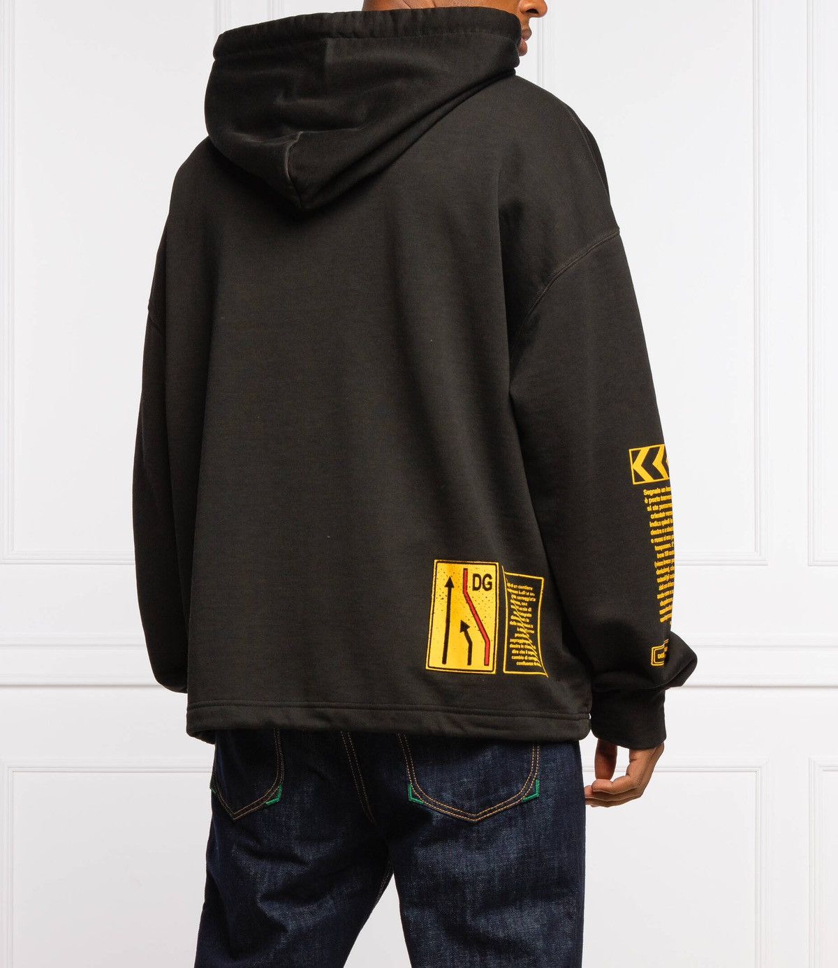 Dolce & Gabbana DOLCE & GABBANA Sweater Black Cotton Hooded DG Shield 🔥🔥 Size US S / EU 44-46 / 1 - 21 Thumbnail