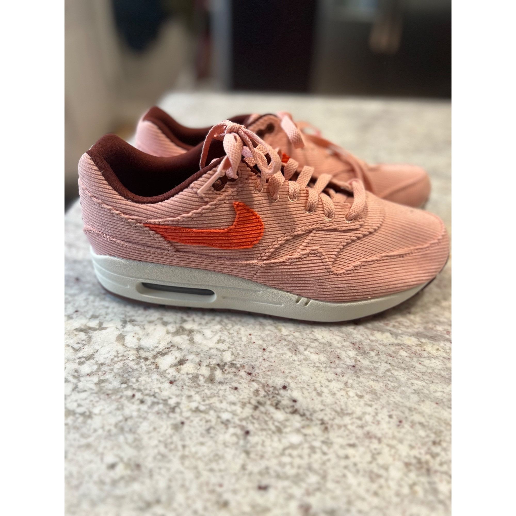 Nike Nike Air Max 1 Premium 'Coral Stardust Corduroy' Shoes - Siz Size US 9 / EU 42 - 2 Thumbnail