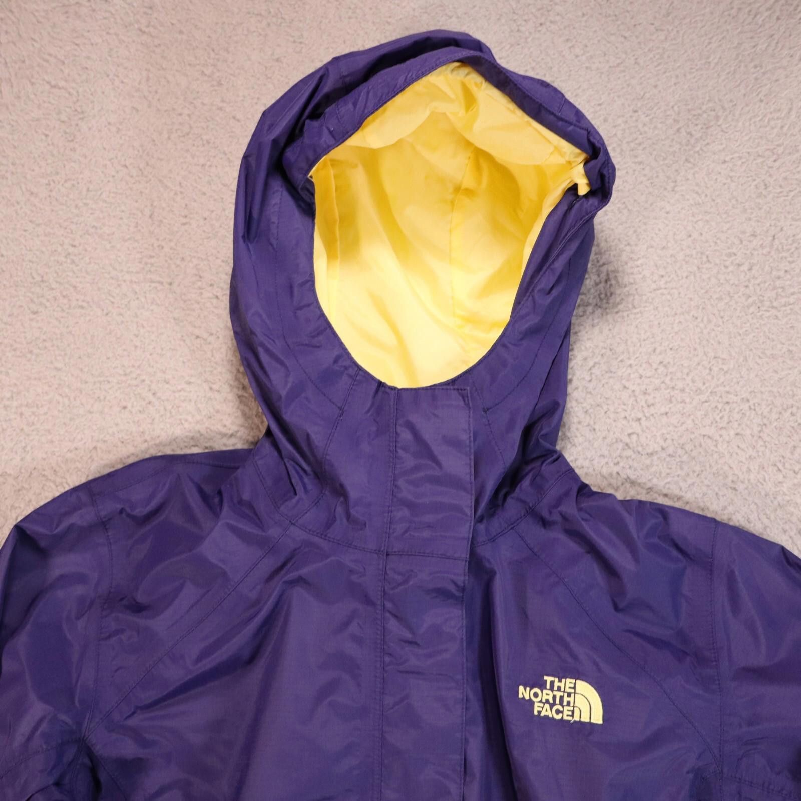 The North Face Northface Womens Small windbreaker navy blue yellow lining Size S / US 4 / IT 40 - 2 Thumbnail