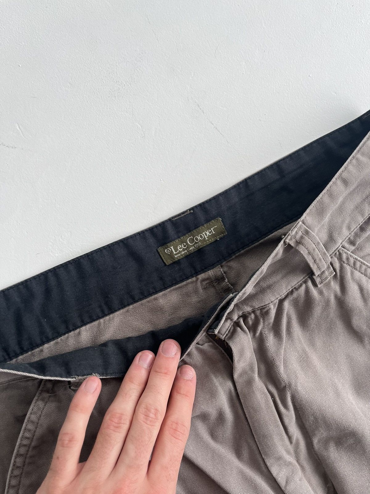 20471120 Vintage 90s lee Copper wide cargo pants Y2K multi pocket Size US 32 / EU 48 - 9 Thumbnail