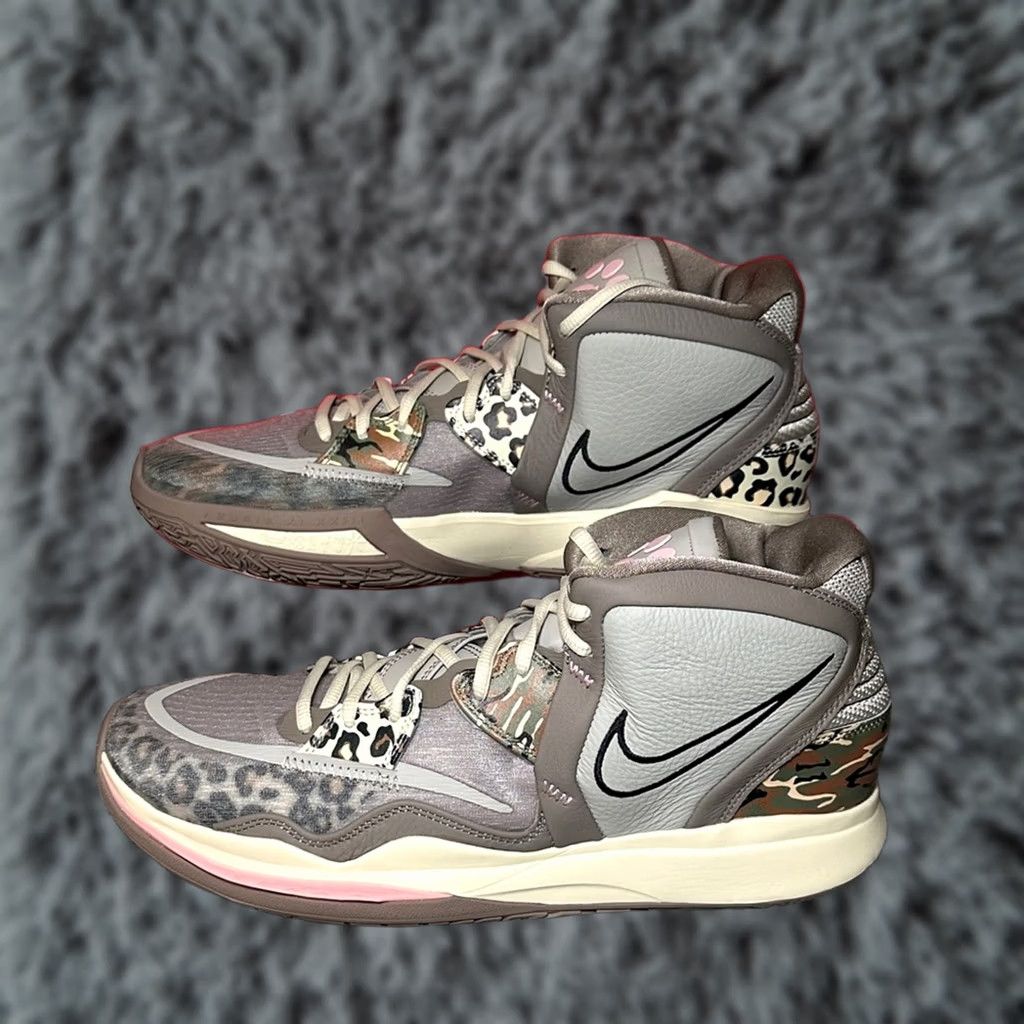 Nike Nike Kyrie Infinity Shoes Leopard Camo Moon Fossil Iron Ore Gray - Men’s 13 / Women’s 14.5 Size US 12 / IT 42 - 1 Thumbnail
