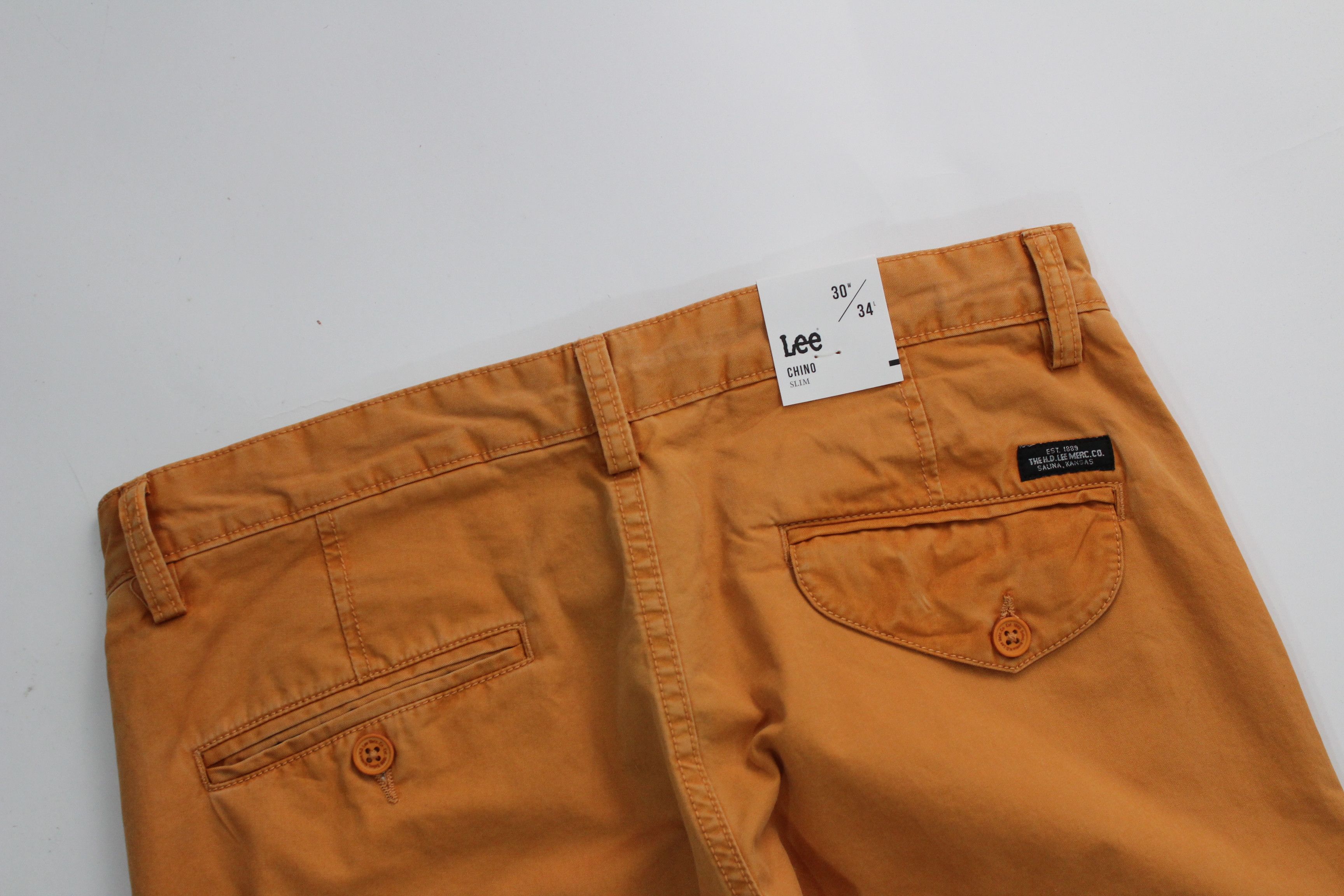 Lee Lee Chino Slim Pants Mens Size 30/34 Authentic New Vintage Size US 30 / EU 46 - 7 Thumbnail