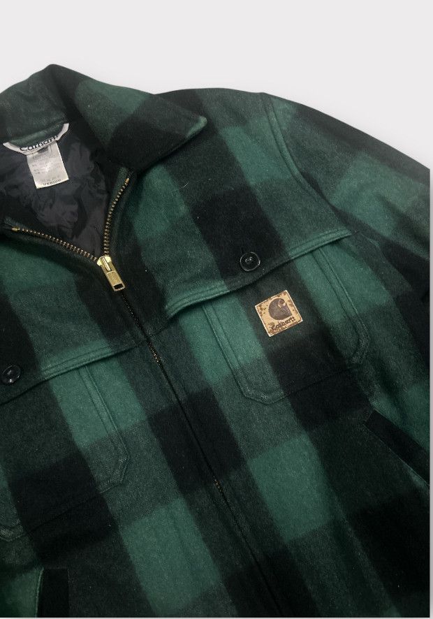 Carhartt Thrashed Faded Carhartt Wool ERD Grunge Jacket Size US M / EU 48-50 / 2 - 2 Thumbnail