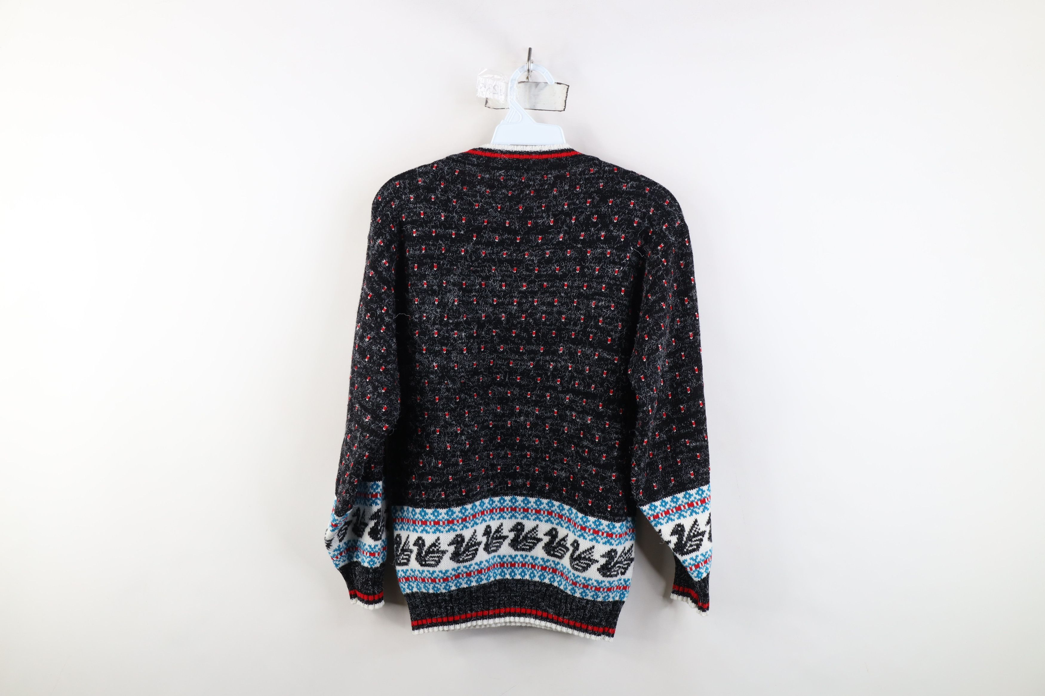 Vintage Vintage 80s 90s Fairy Kei Swan Knit Crewneck Sweater USA Size S / US 4 / IT 40 - 8 Thumbnail