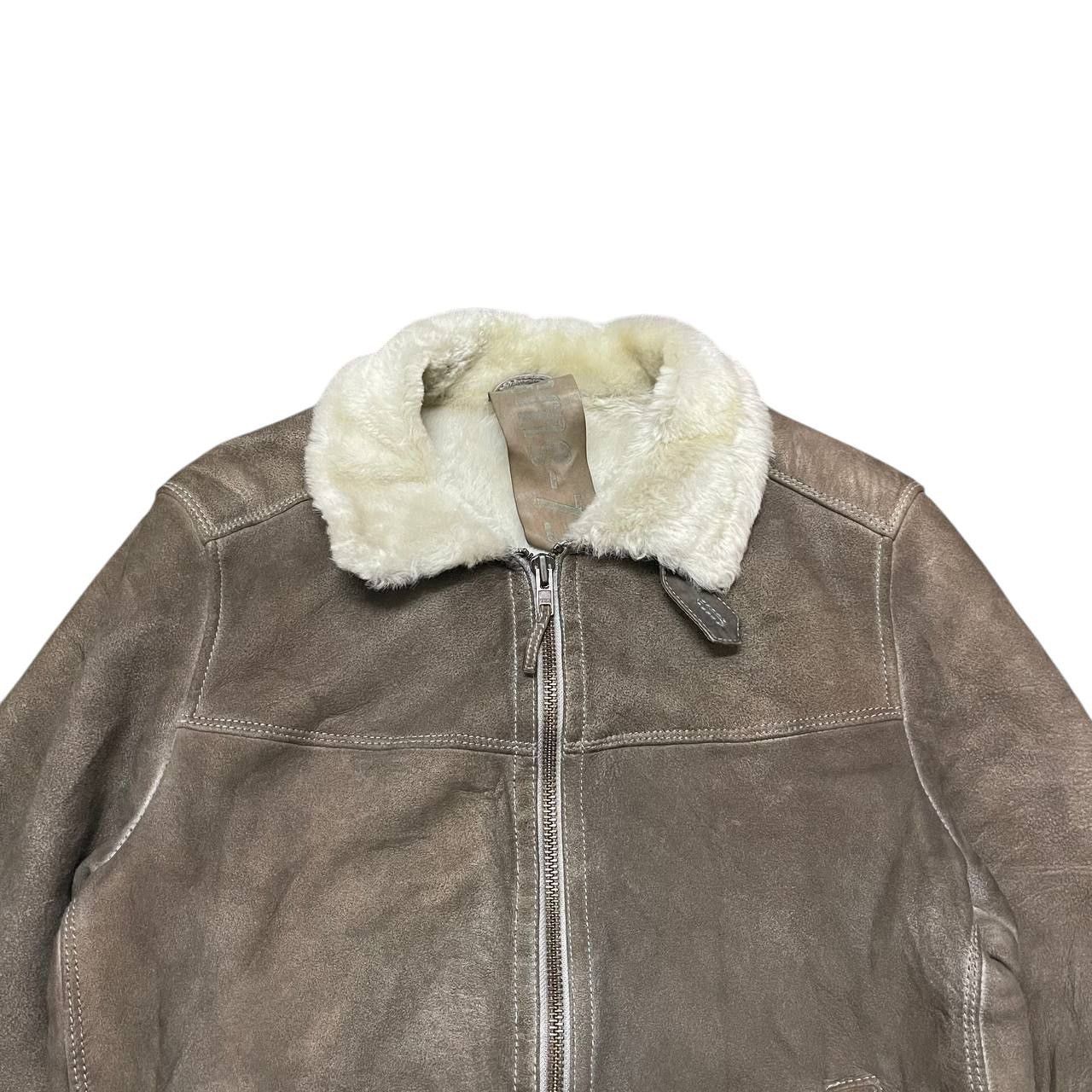Gimo's Vintage GMS - 75 Cuir Leather Real Fur Lamb Shearling Jacket Size US L / EU 52-54 / 3 - 2 Thumbnail