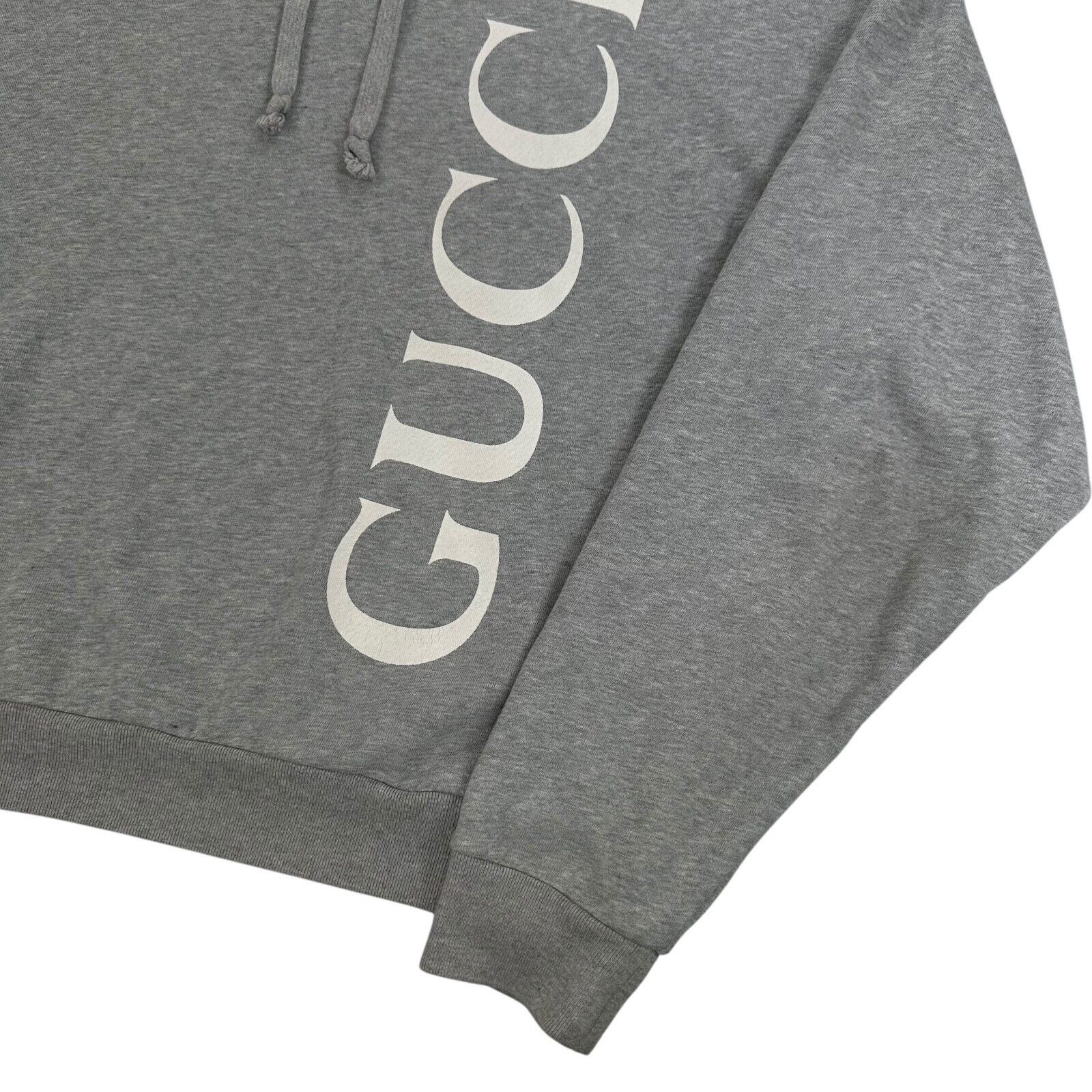 Gucci Gucci Size M Sweatshirt Grey Vertical Logo Graphic Print Size US M / EU 48-50 / 2 - 8 Thumbnail