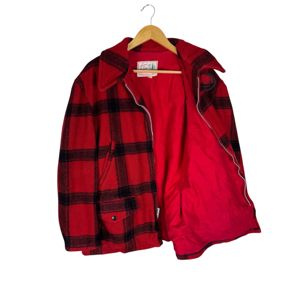 Vintage ☀️VINTAGE 50s LAND O SPORTS BUFFALO PLAIDS WOOL JACKET Size US L / EU 52-54 / 3 - 7 Thumbnail