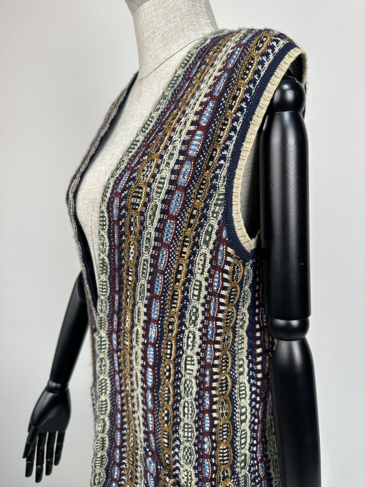 Missoni MISSONI Long Knit Vest Cardigan Sleeveless Wool Mohair Sz 42 Size M / US 6-8 / IT 42-44 - 5 Thumbnail