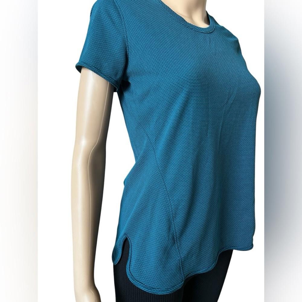 Designer Women's Teal Dri-More Tech Short Sleeve Shirt Size S / US 4 / IT 40 - 2 Thumbnail