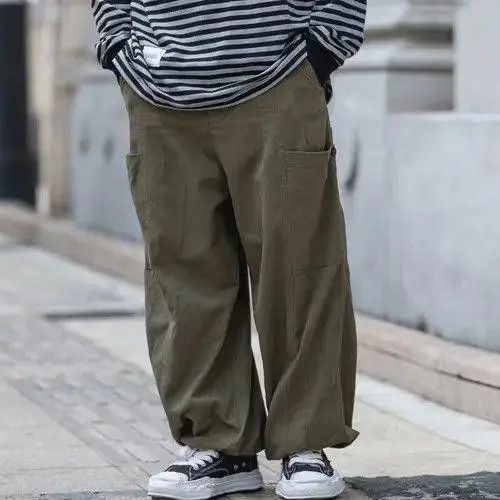 Japanese Brand Kurumiya x Aoba Khaki Baggy Wide Leg Pants Size US 30 / EU 46 - 5 Thumbnail