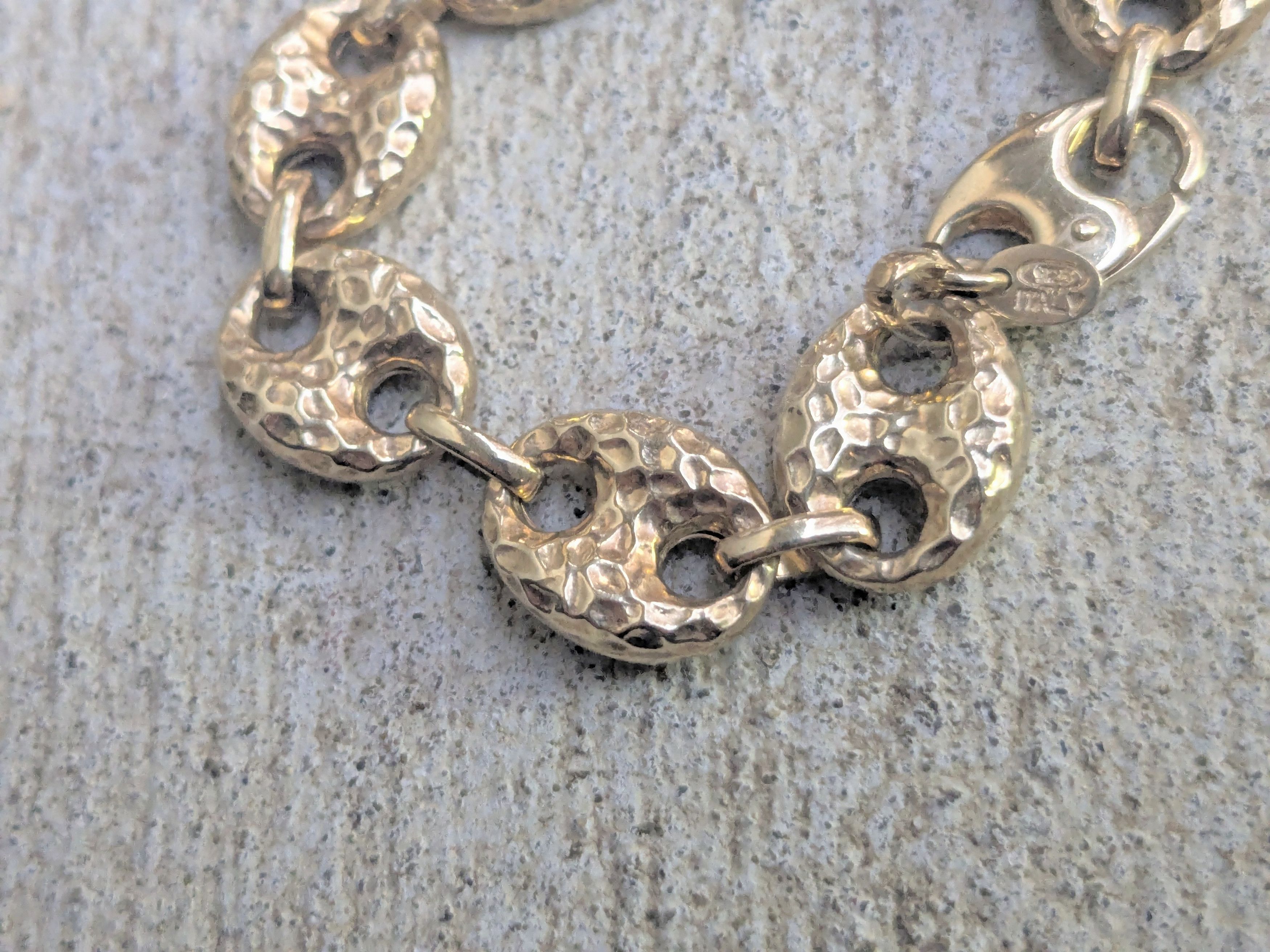 Sterling Silver Itaor Sterling Silver Bracelet Anchor Mariner 8 Italy Size ONE SIZE - 5 Thumbnail