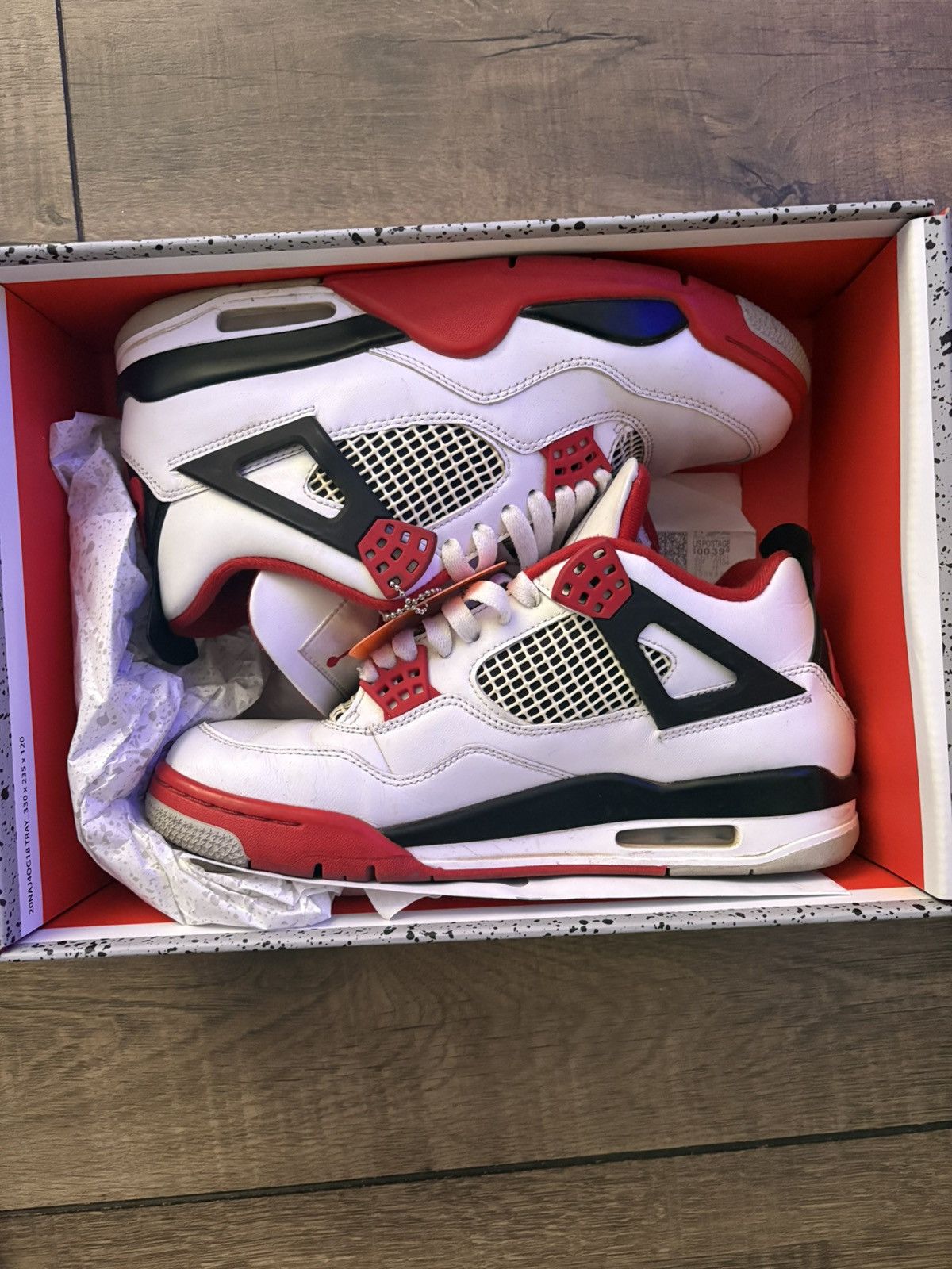 Jordan Brand Jordan 4’s fire red’s Size US 8.5 / EU 41-42 - 1 Thumbnail