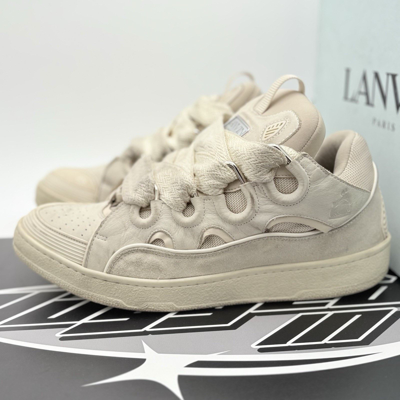 Lanvin Lanvin Curb Sneaker ' Monochrome Peach ' | GOOD CONDITION! Size US 13 / EU 46 - 1 Thumbnail