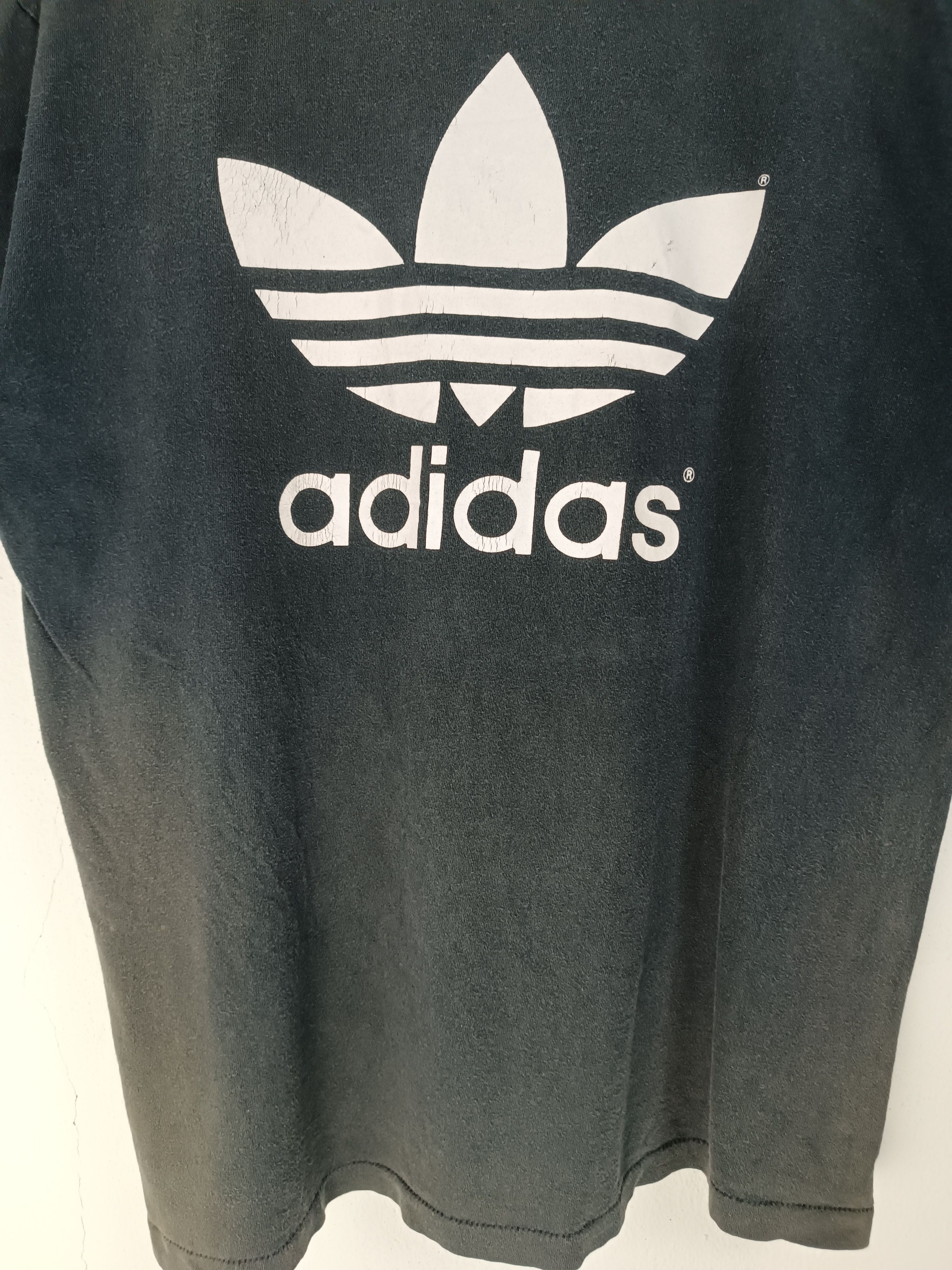 Adidas THRASHED FADED VINTAGE 90'S ADIDAS TREFOIL STITCH VERY RARE Size US XL / EU 56 / 4 - 15 Thumbnail