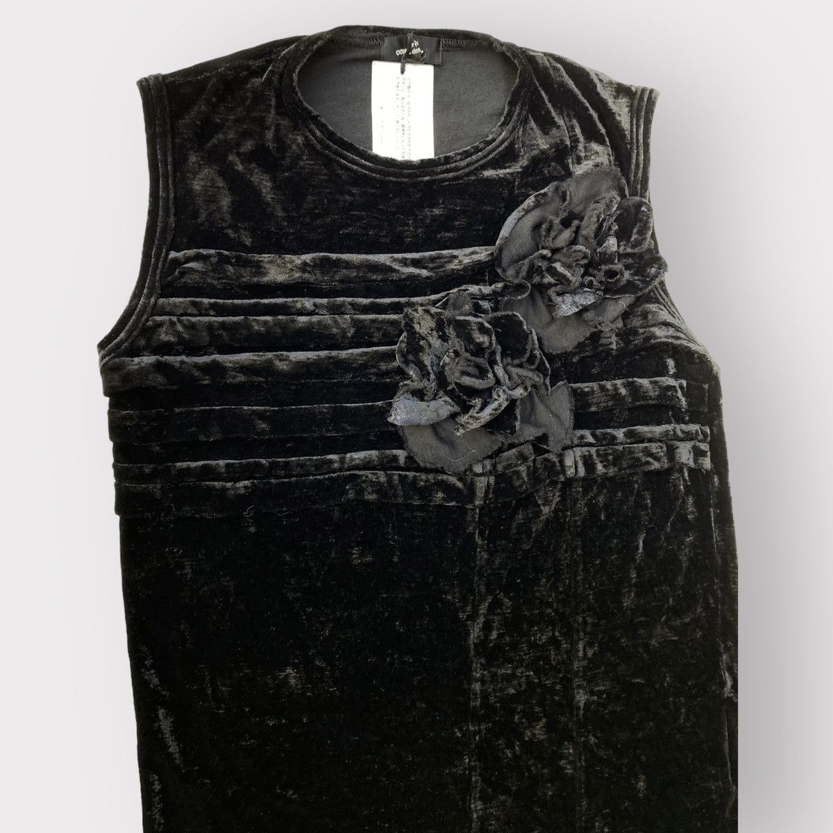 Comme des Garcons AW03 Flowers Attached Velour Top Size M / US 6-8 / IT 42-44 - 3 Thumbnail