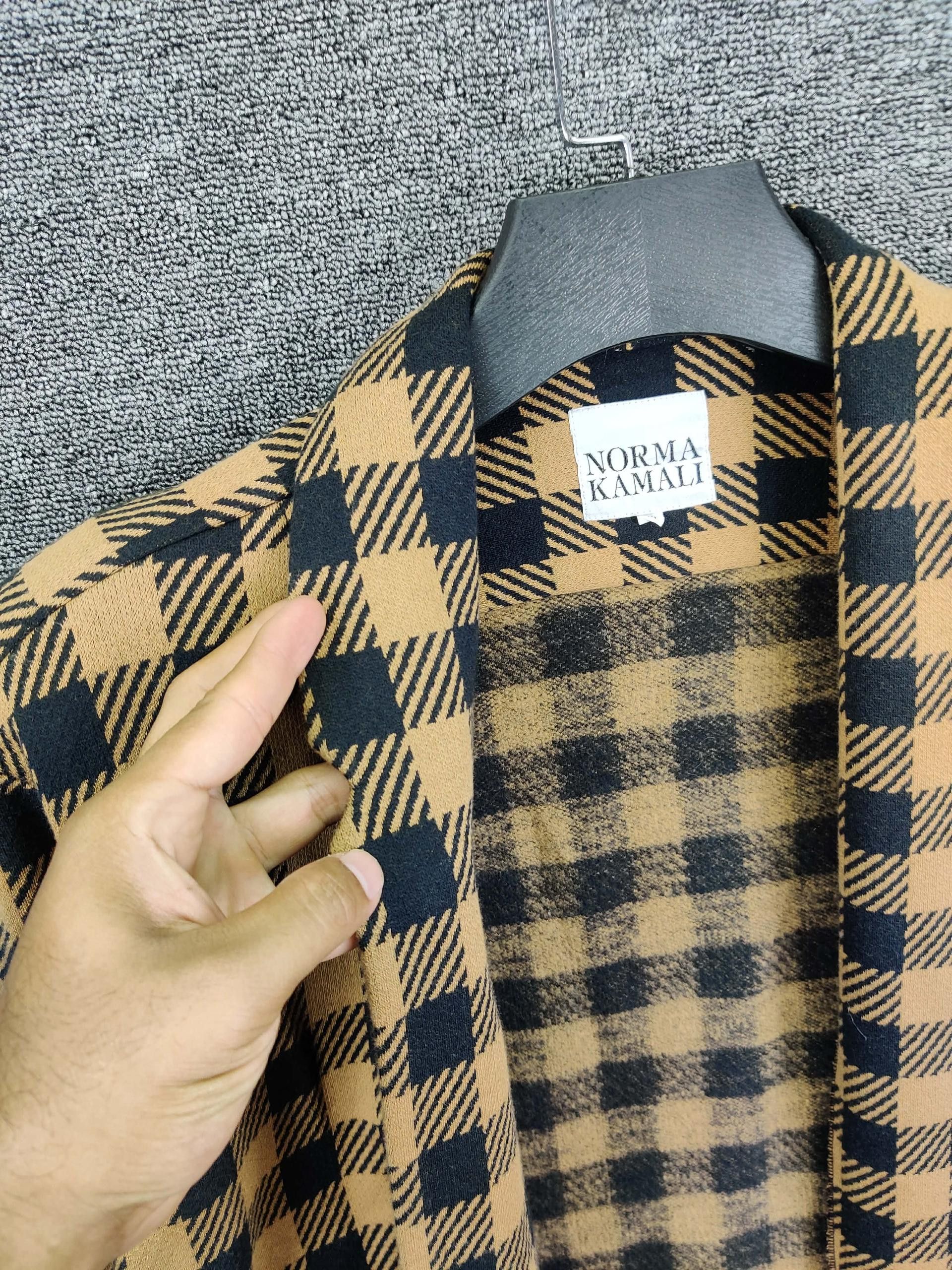 Vintage Vintage Norma Kamali Plaid Cardigan Jacket Size US M / EU 48-50 / 2 - 6 Thumbnail