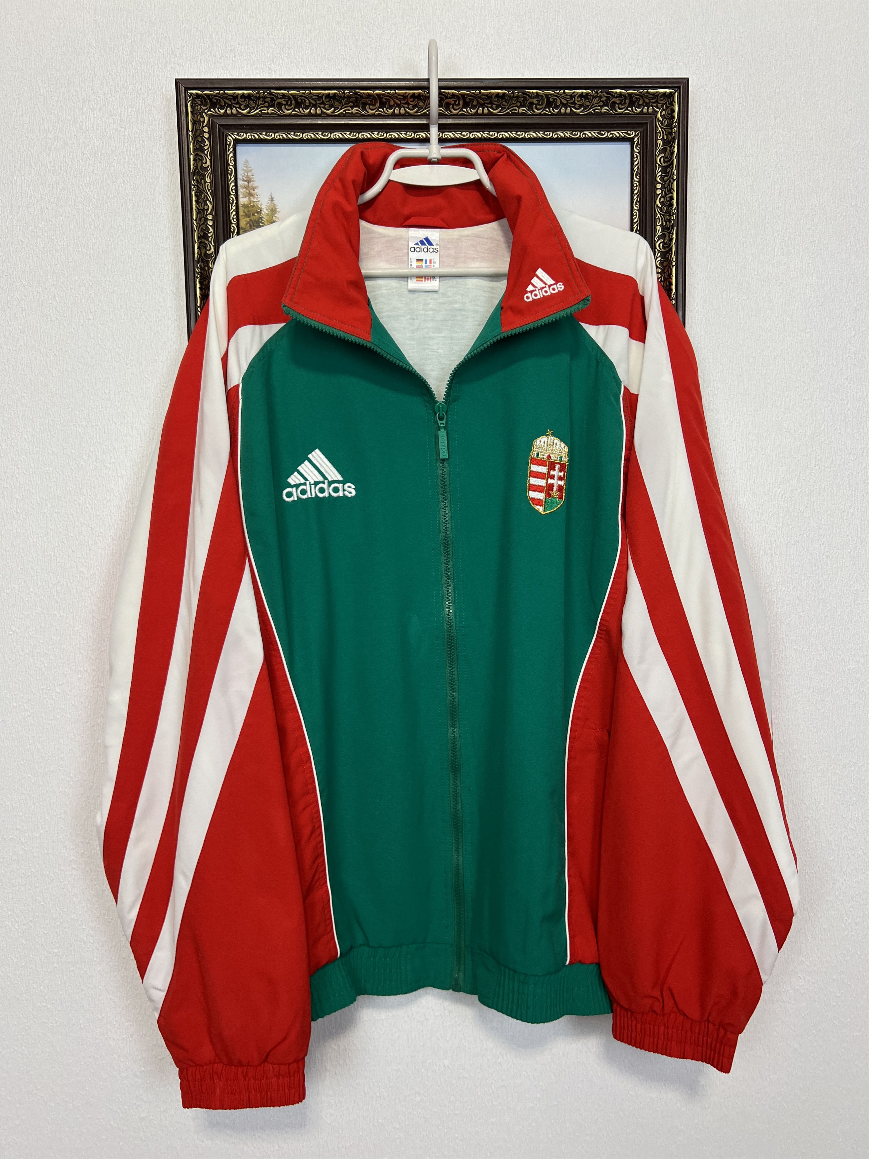 Adidas Hungary Football Suit Soccer Set Jacket Pants Track Top Size US XXL / EU 58 / 5 - 2 Thumbnail