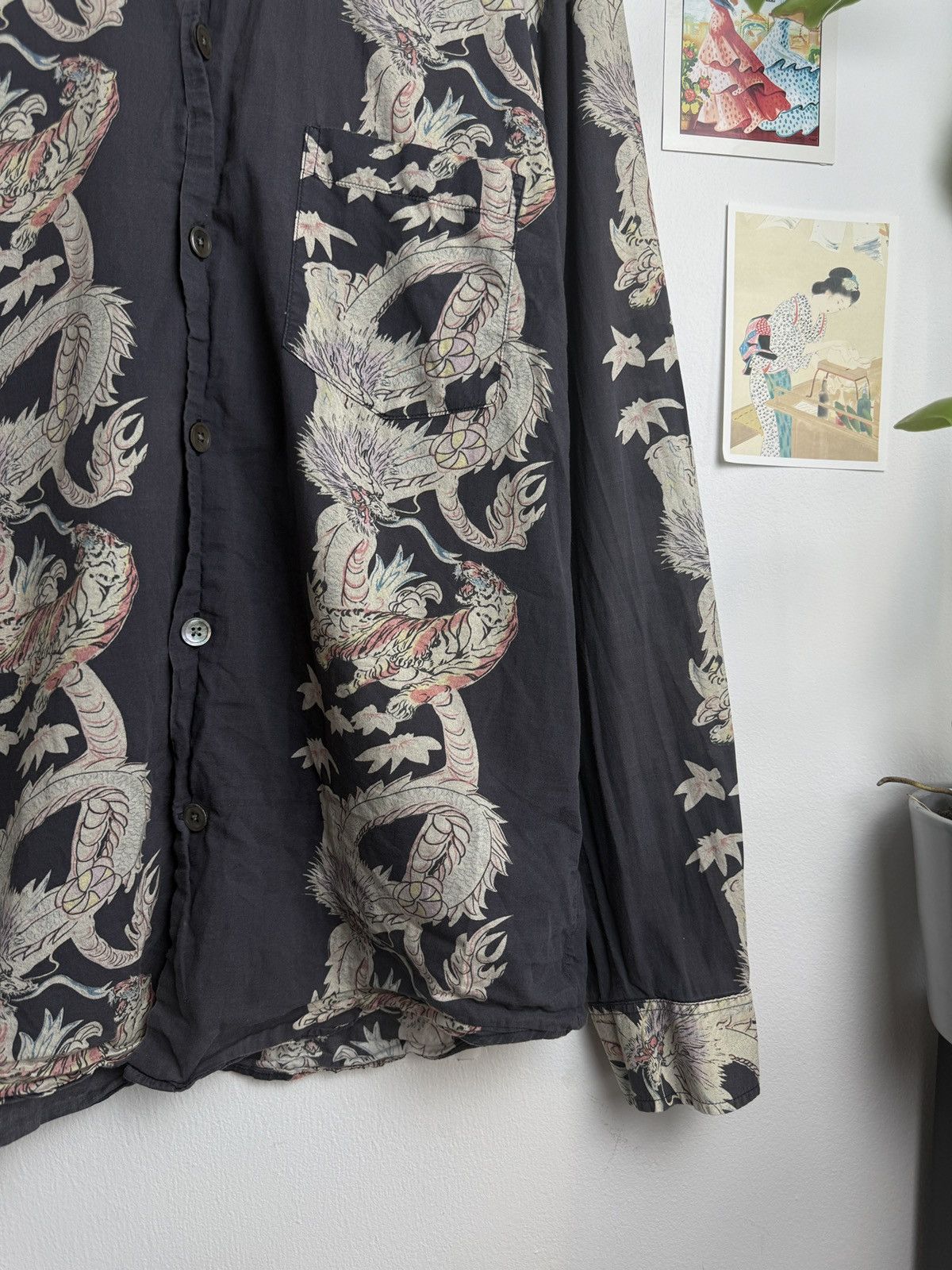 Other Our Legacy dragon printed longsleeve shirt L designer luxury Size US L / EU 52-54 / 3 - 4 Thumbnail
