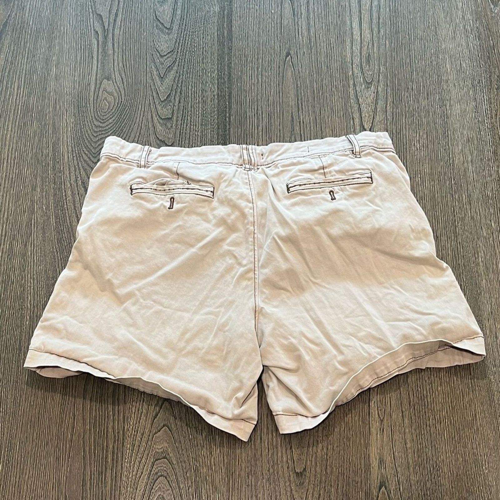 Vintage Anthropologie Pilcro Hyphen Tan Denim Shorts Size 31 Size 31" - 8 Thumbnail