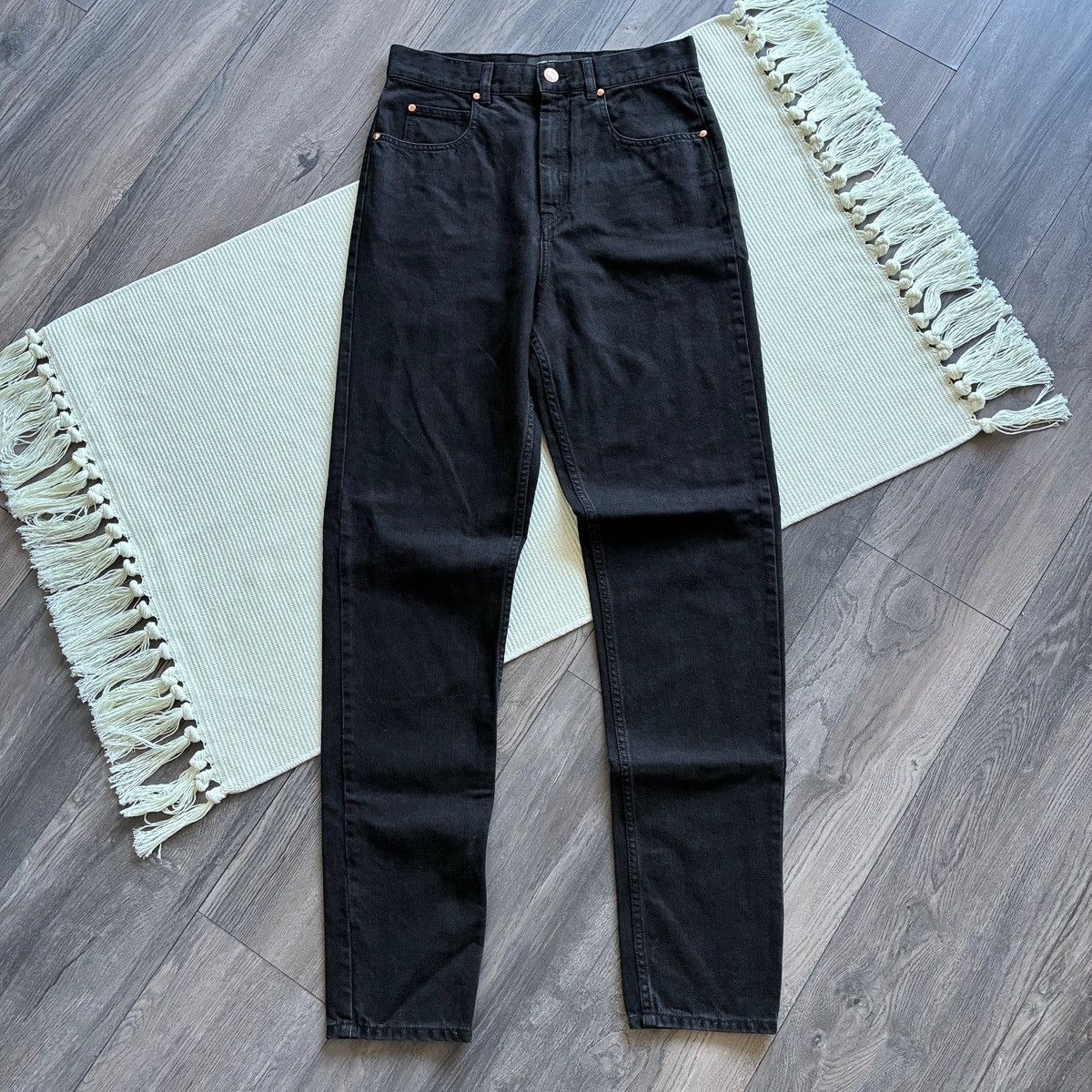 Isabel Marant Isabel Marant Washed Black High Waisted Slim Jeans Size 29" - 1 Thumbnail