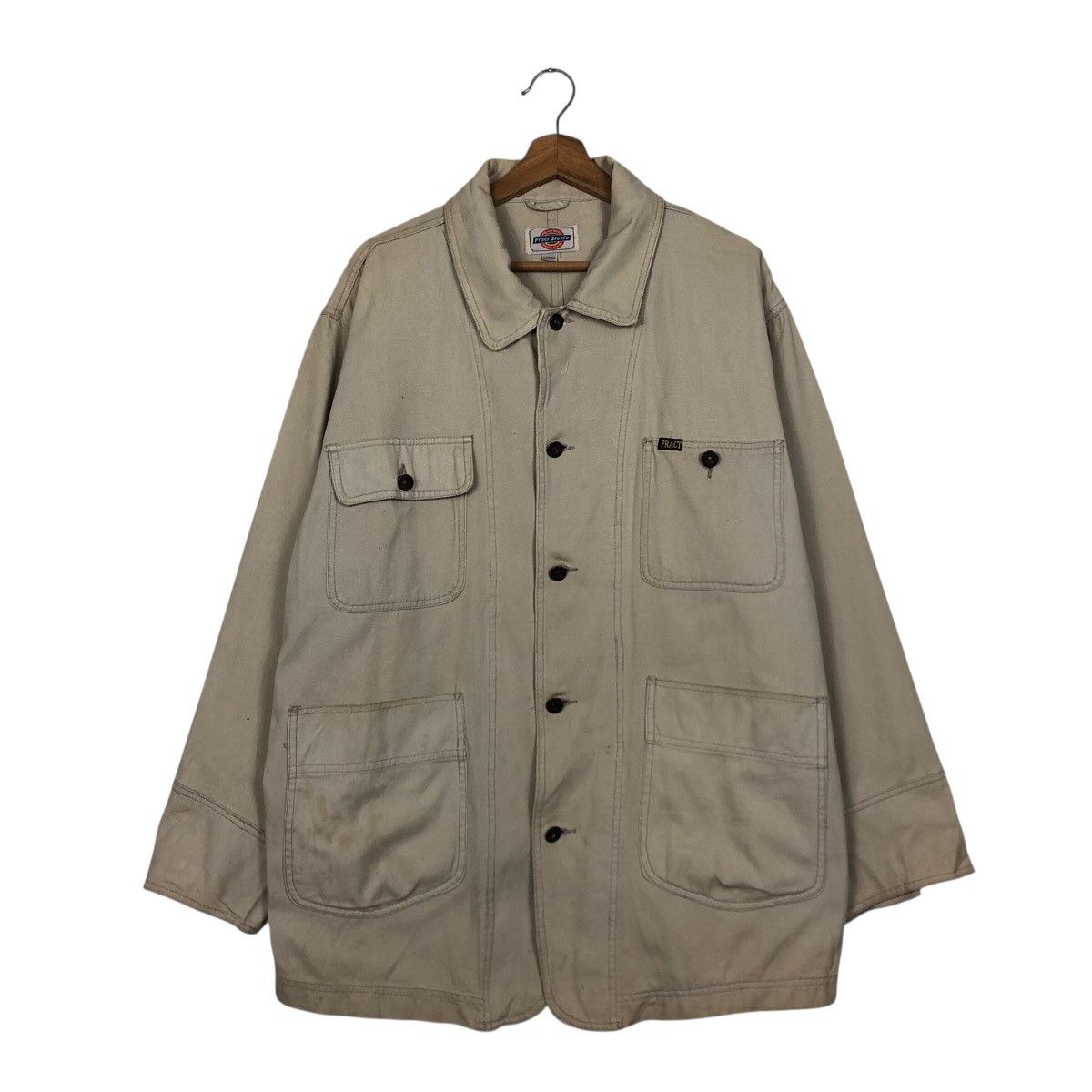 Japanese Brand Pract Studio Heavyweight Canvas Shop Jacket — Boxy Fit Size US L / EU 52-54 / 3 - 2 Thumbnail