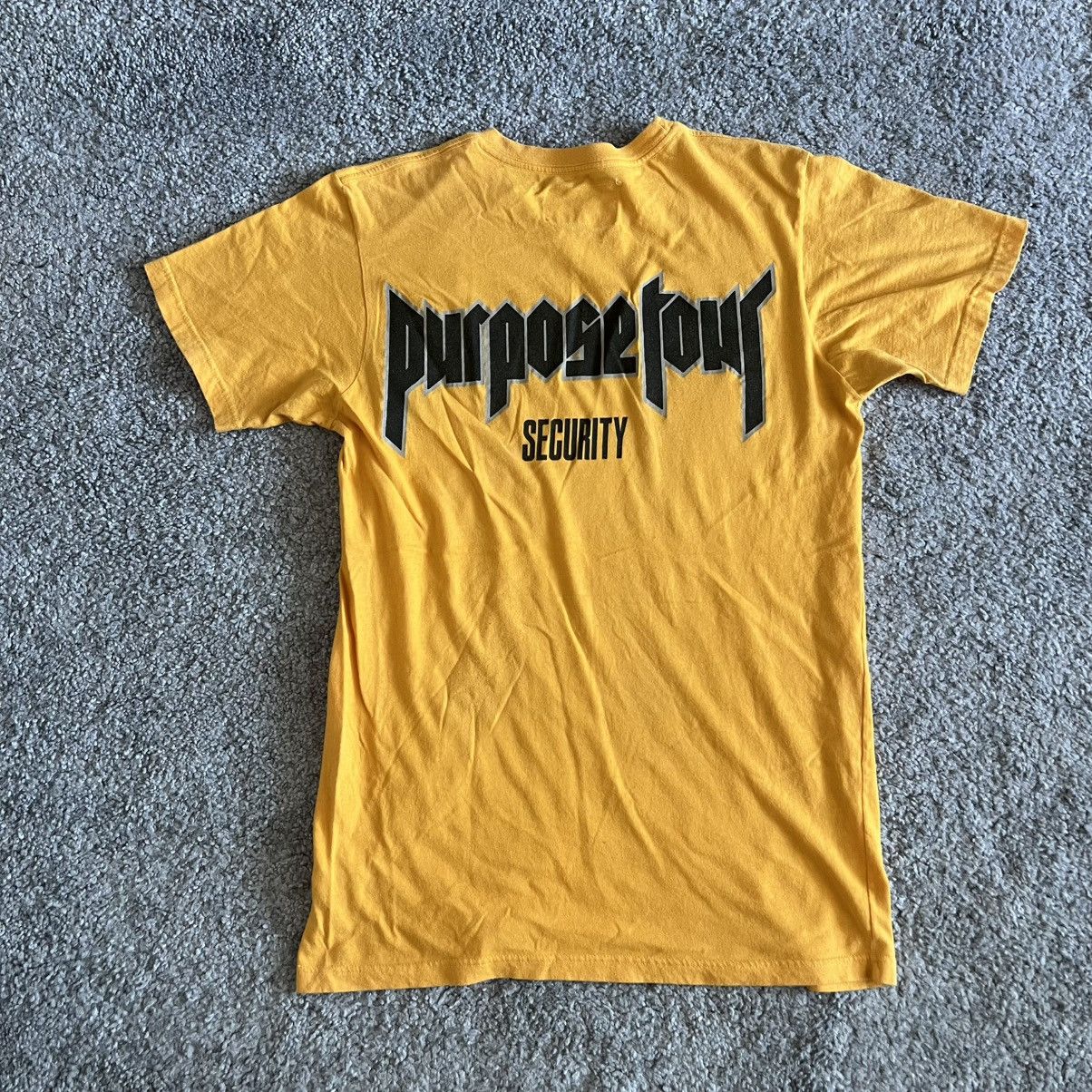 Justin Bieber Justin Bieber Purpose Security Tour T-Shirt Rap Tee Merch Size US M / EU 48-50 / 2 - 4 Thumbnail