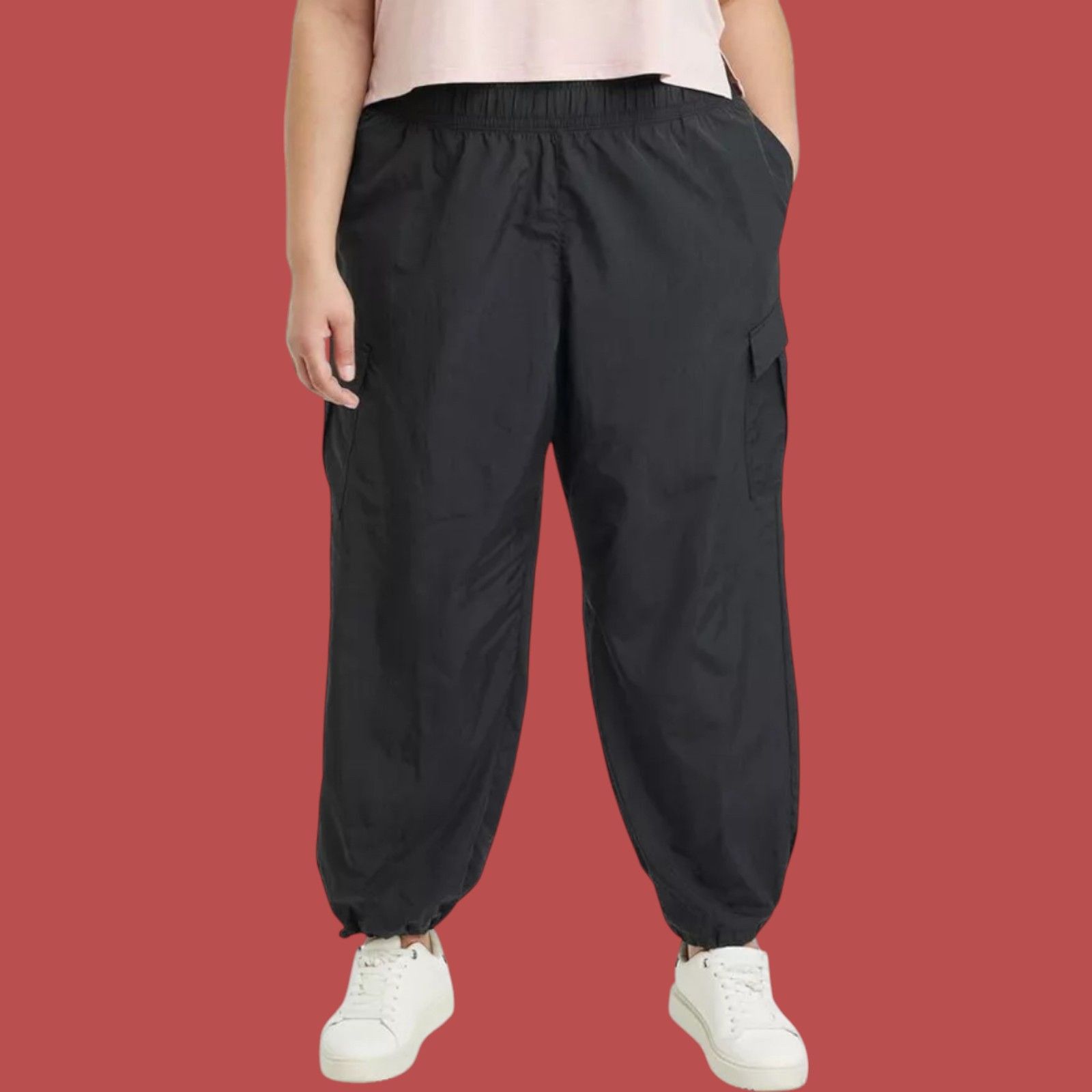 Other All In Motion - Women's High-Rise Cargo Parachute Pants High Size 32" / US 10 / IT 46 - 1 Thumbnail