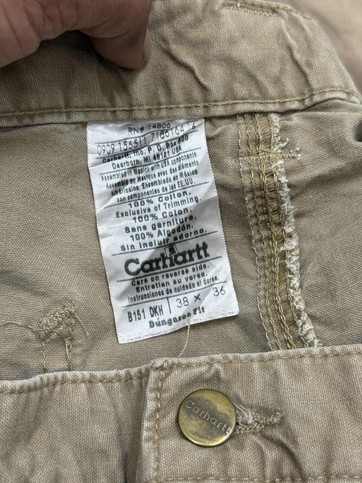 Carhartt 🔥🔥🔥STEALS VTG CARHARTT WORKERS PANTS Size US 37 - 16 Thumbnail
