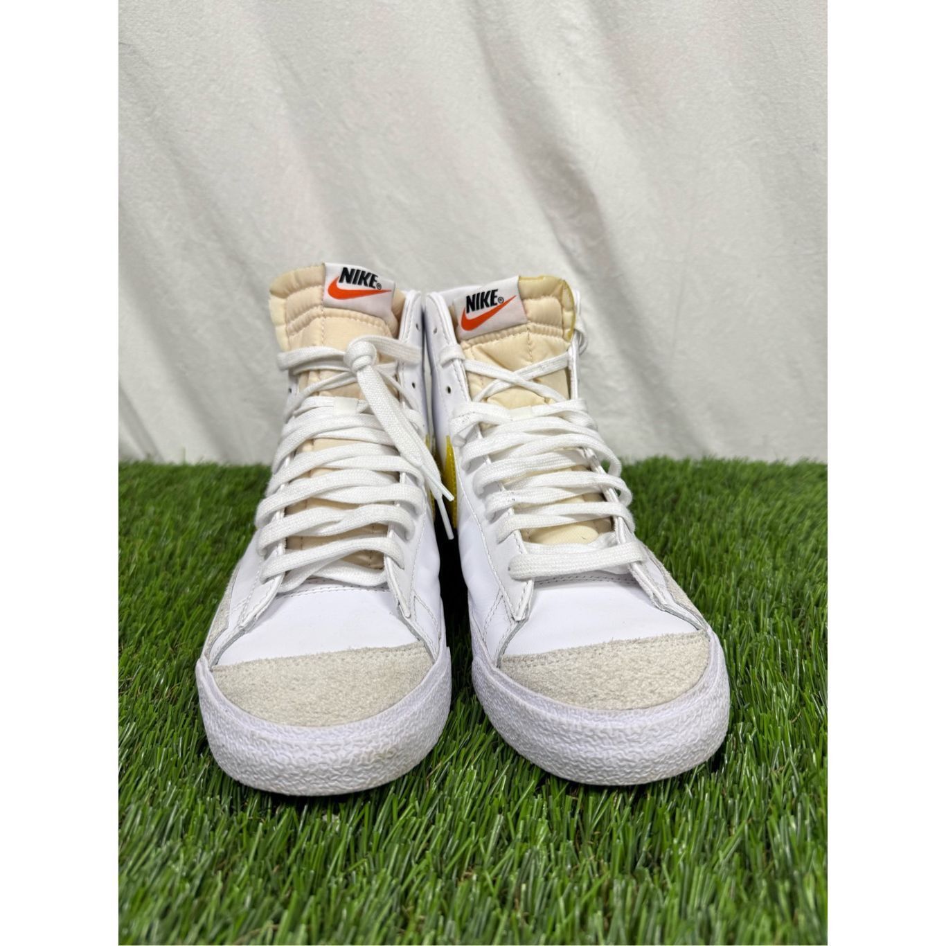 Nike Nike Blazer Mid Essential Women 10 Sneakers White Opti Yello Size US 10 / IT 40 - 2 Thumbnail