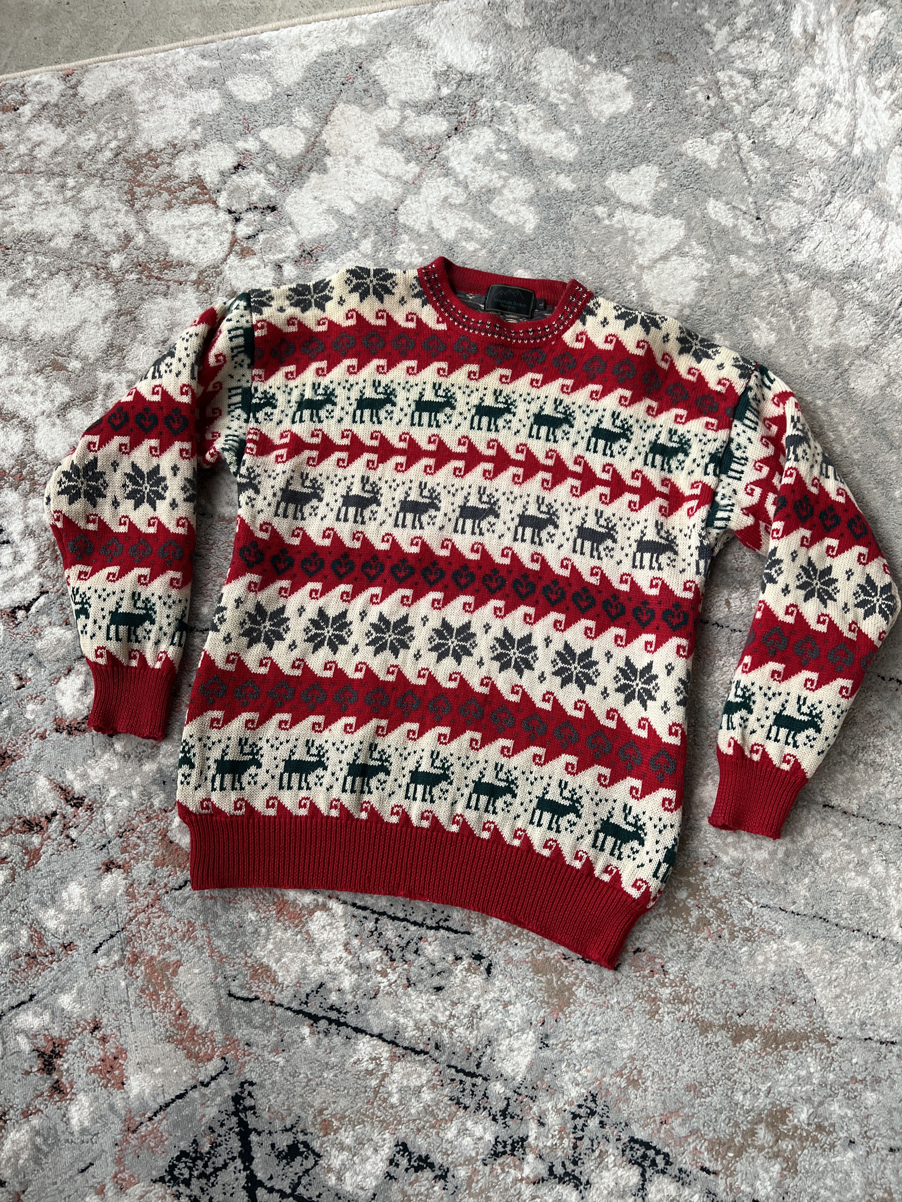 Vintage Mountain Design. Norway Sweater Size US L / EU 52-54 / 3 - 1 Thumbnail