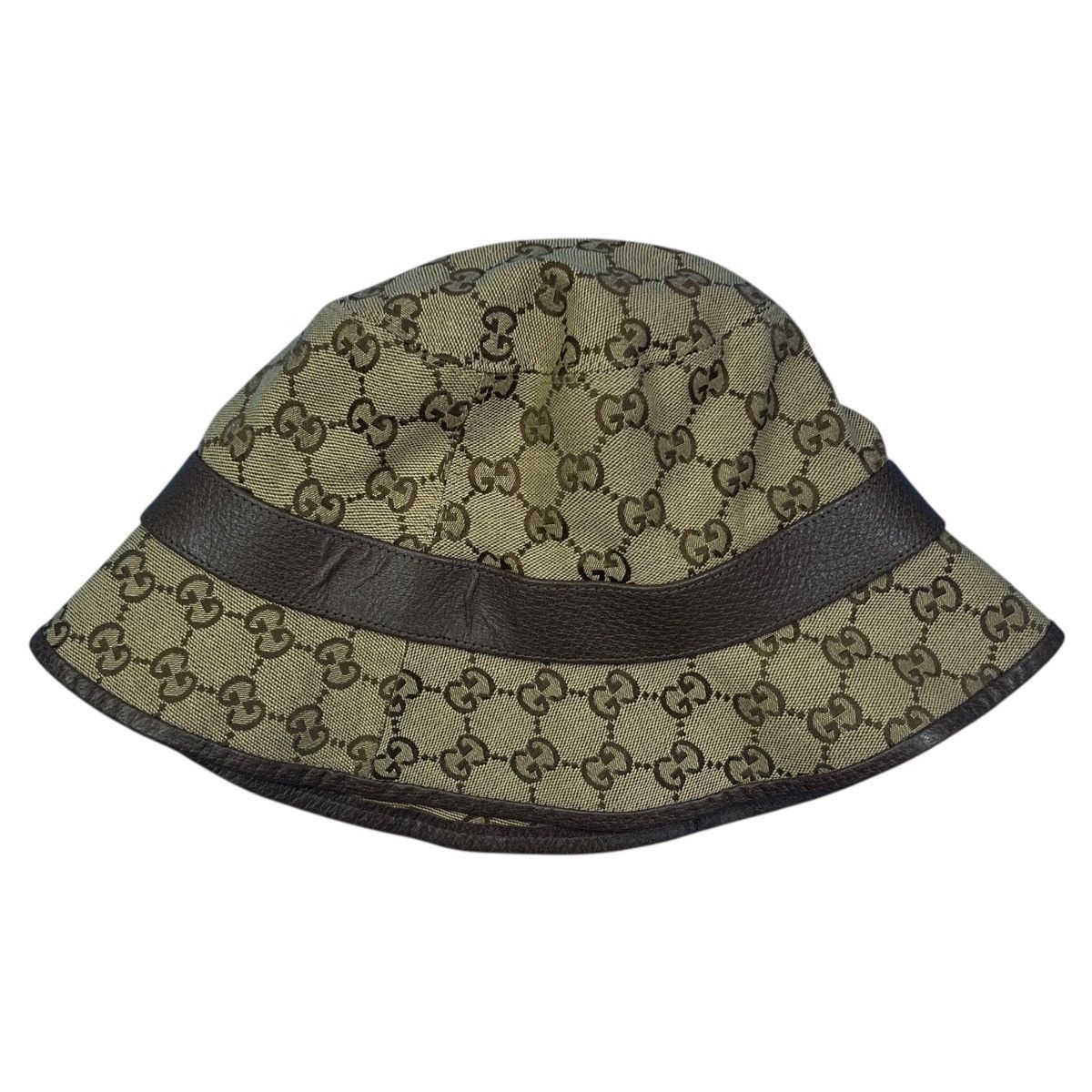 Gucci GUCCI GG Canvas Leather Backet Hat Size ONE SIZE - 8 Thumbnail
