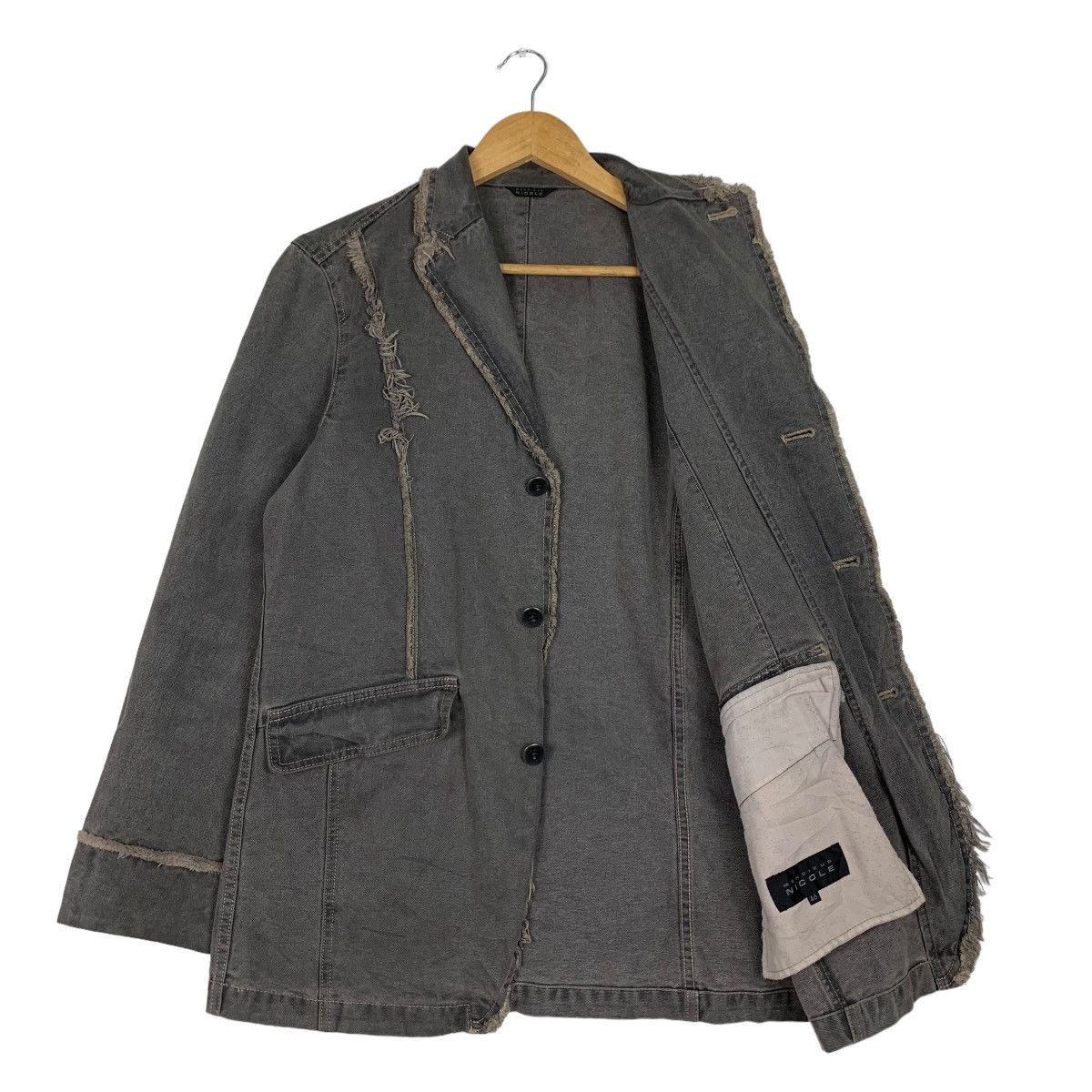 Monsieur Lacenaire MONSIEUR NICOLE Deconstructed Jacket Casual Jacket #1019-C46 Size US S / EU 44-46 / 1 - 9 Thumbnail
