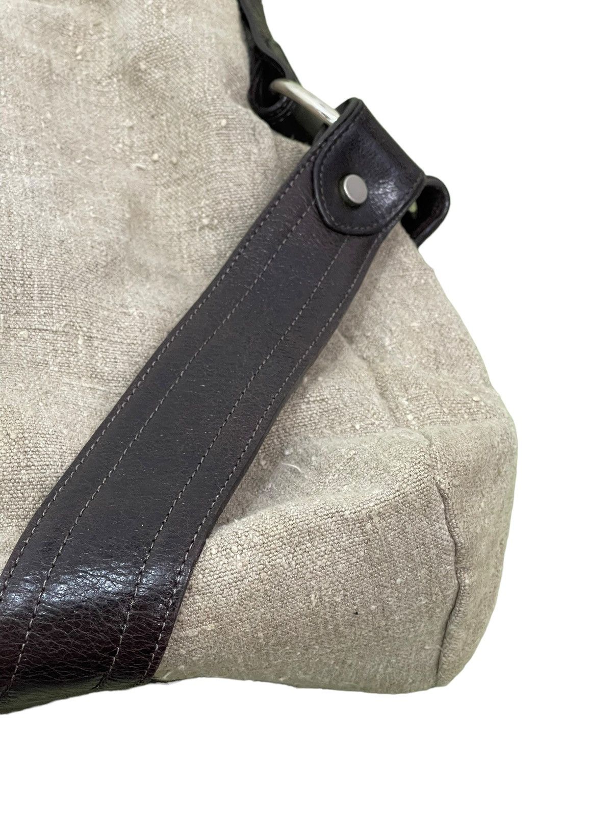 Japanese Brand Hemp Linen Leather Kale Shoulder Bag 3🟩 Size ONE SIZE - 12 Thumbnail
