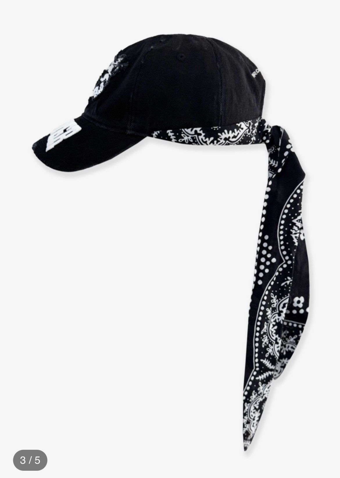 PROJECT G/R BANDANA LAYERED CAP - BLACK hat Size ONE SIZE - 9 Thumbnail