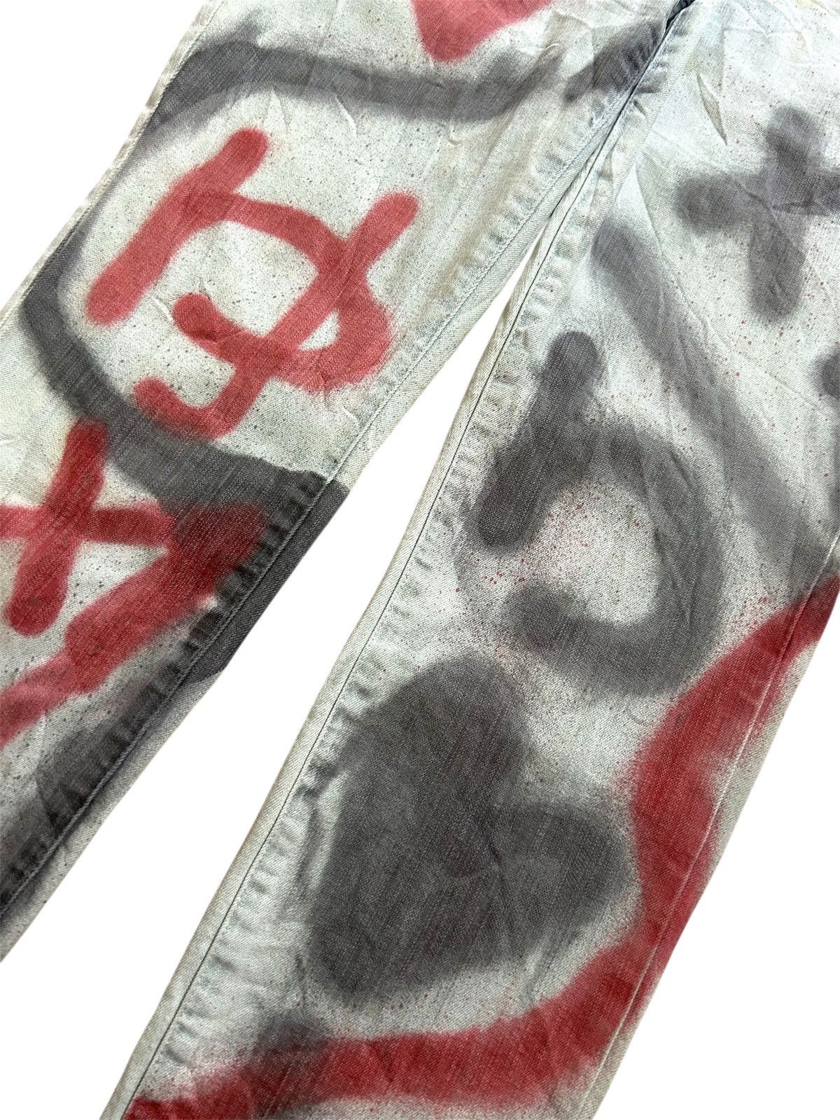 Chicos × Vintage SO SLIMMING by CHICO'S Street Punk Art Style Denim Size US 32 / EU 48 - 6 Thumbnail