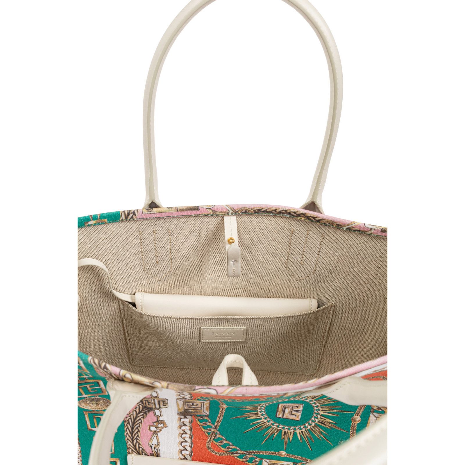 Balmain BALMAIN B-Army Medium $1495 Multicolor Canvas Tote Bag New & Size ONE SIZE - 3 Thumbnail