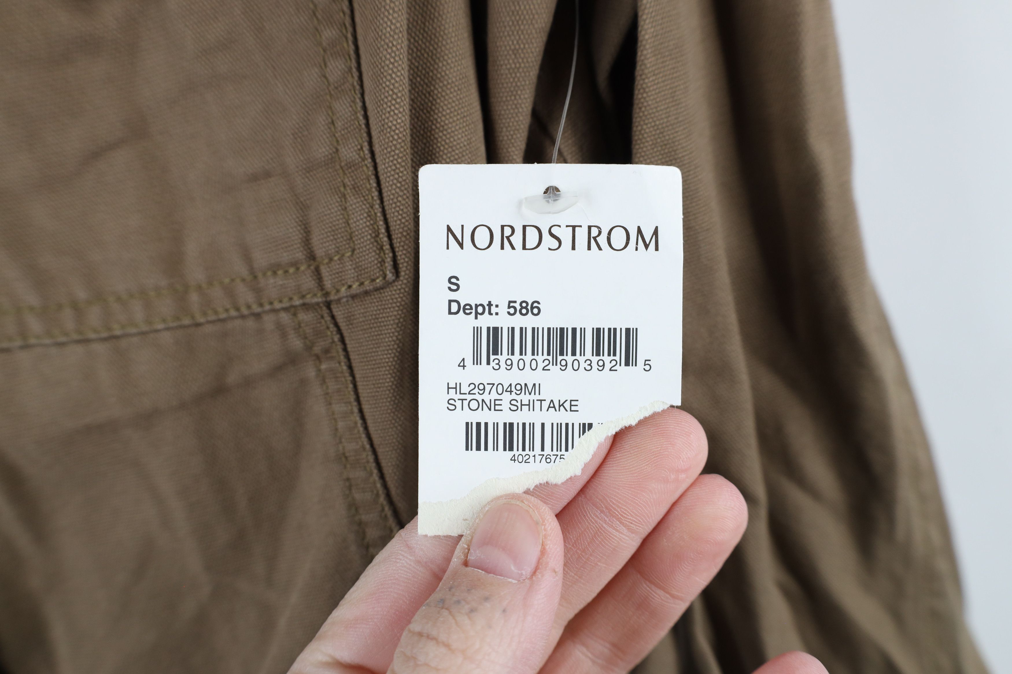 Vintage New Hinge Nordstrom Canvas Military Style Field Jacket Stone Size S / US 4 / IT 40 - 4 Thumbnail