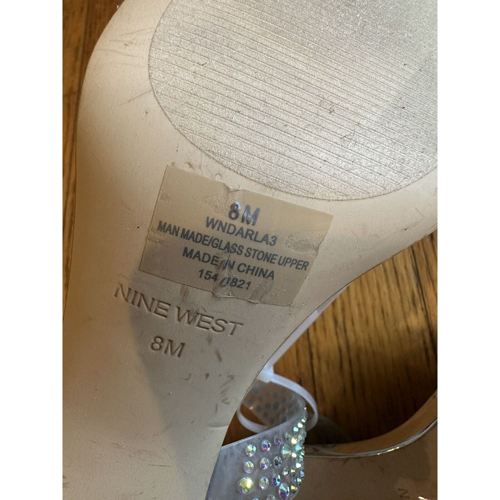 Nine West Nine West Darla Sandals Sparkle Formal Heels Shoes Size 8M Size US 8 / IT 38 - 5 Thumbnail