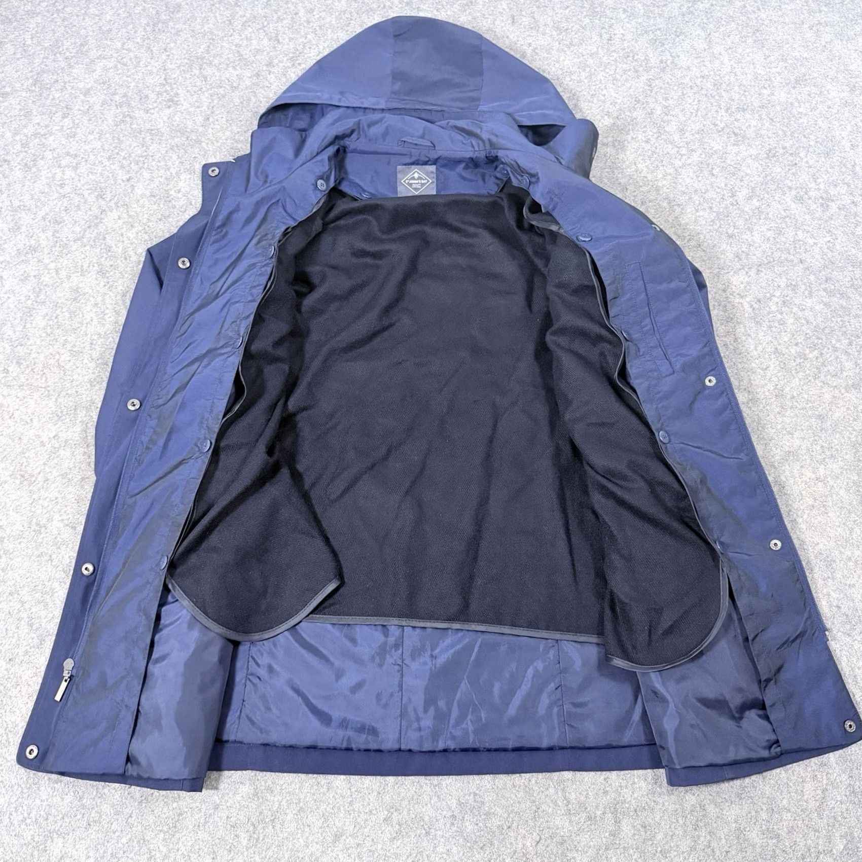 Vintage St. Johns Bay Rain Jacket Women's Medium Navy Blue Rain Jacket Jacket Womens M Navy Blue Size M / US 6-8 / IT 42-44 - 3 Thumbnail