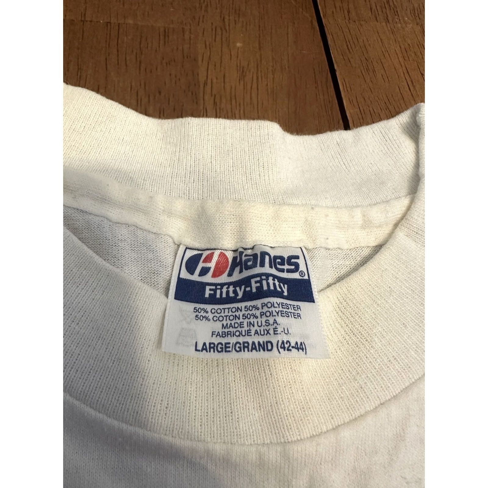 Fruit Of The Loom VINTAGE The Connecticut Academy Shirt 90s Education Single Stitch Large Adult Size US L / EU 52-54 / 3 - 3 Thumbnail