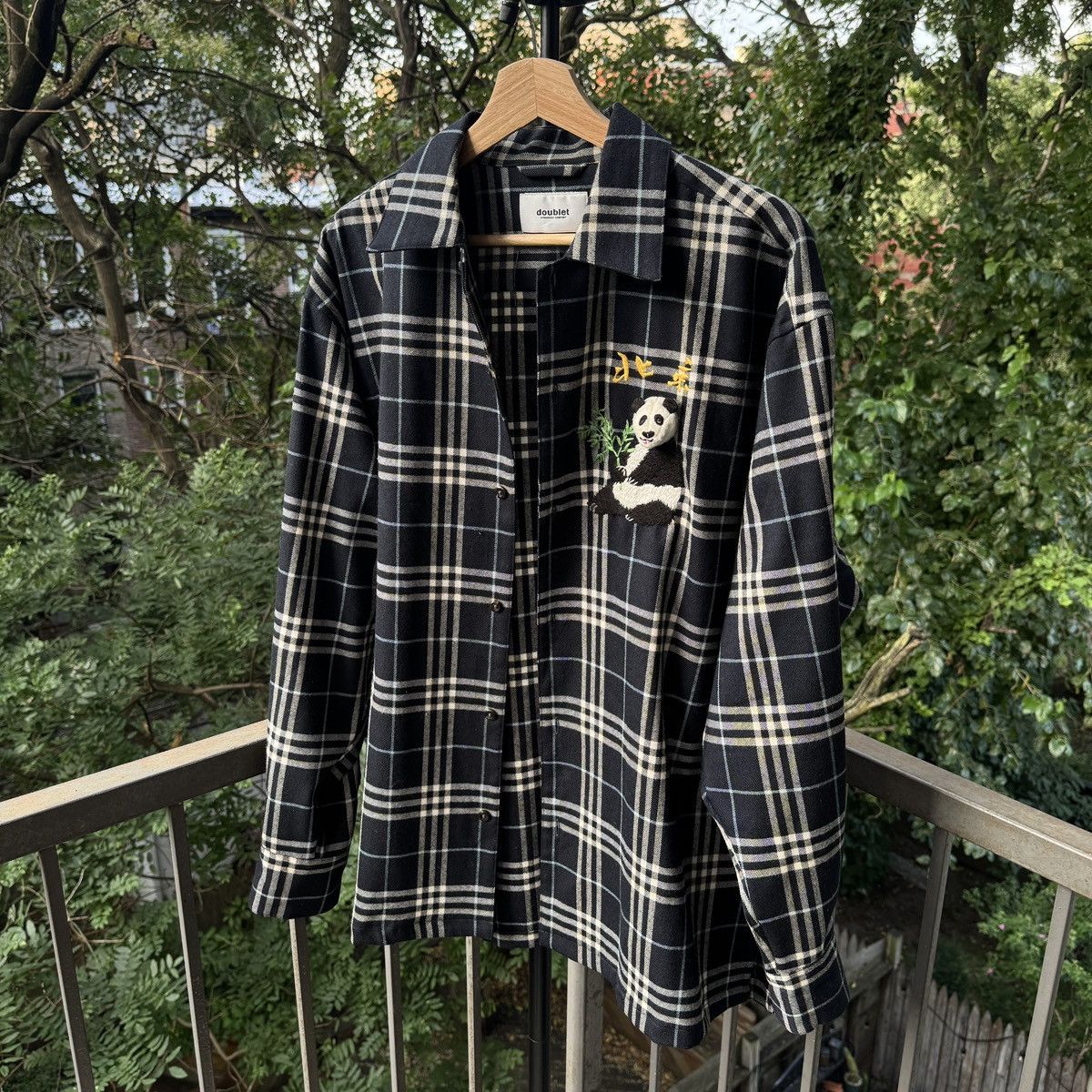 Doublet Doublet Puppet Animal Panda Plaid Flannel Shirt Size US XL / EU 56 / 4 - 1 Thumbnail