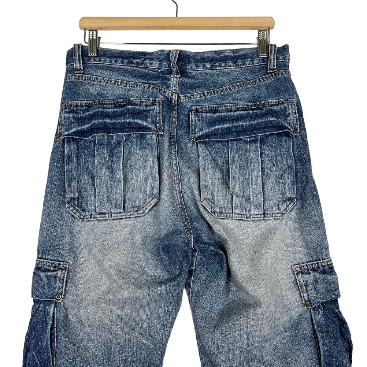 Beauty Beast 🔥 PICK NYLAUS CARGO DENIM JEANS Size US 33 - 9 Thumbnail
