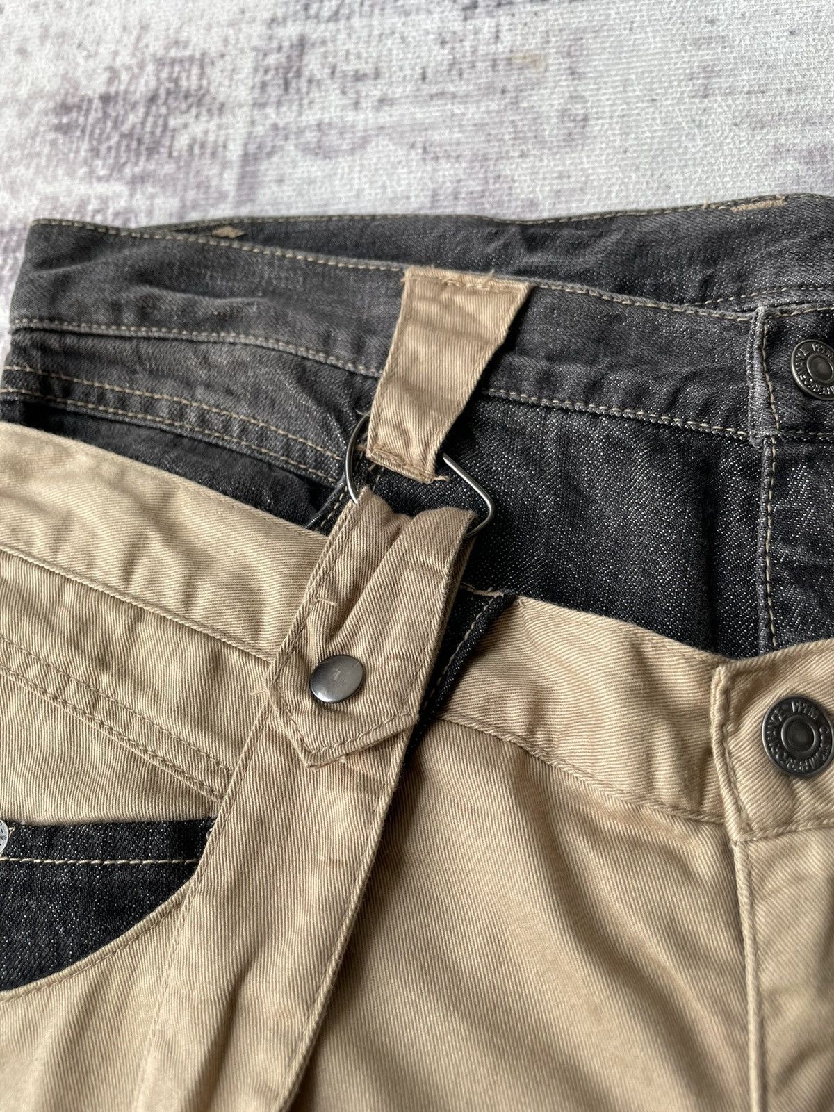 PPFM PPFM Double Waist Punk Bondage Short Pants Size US 34 / EU 50 - 8 Thumbnail
