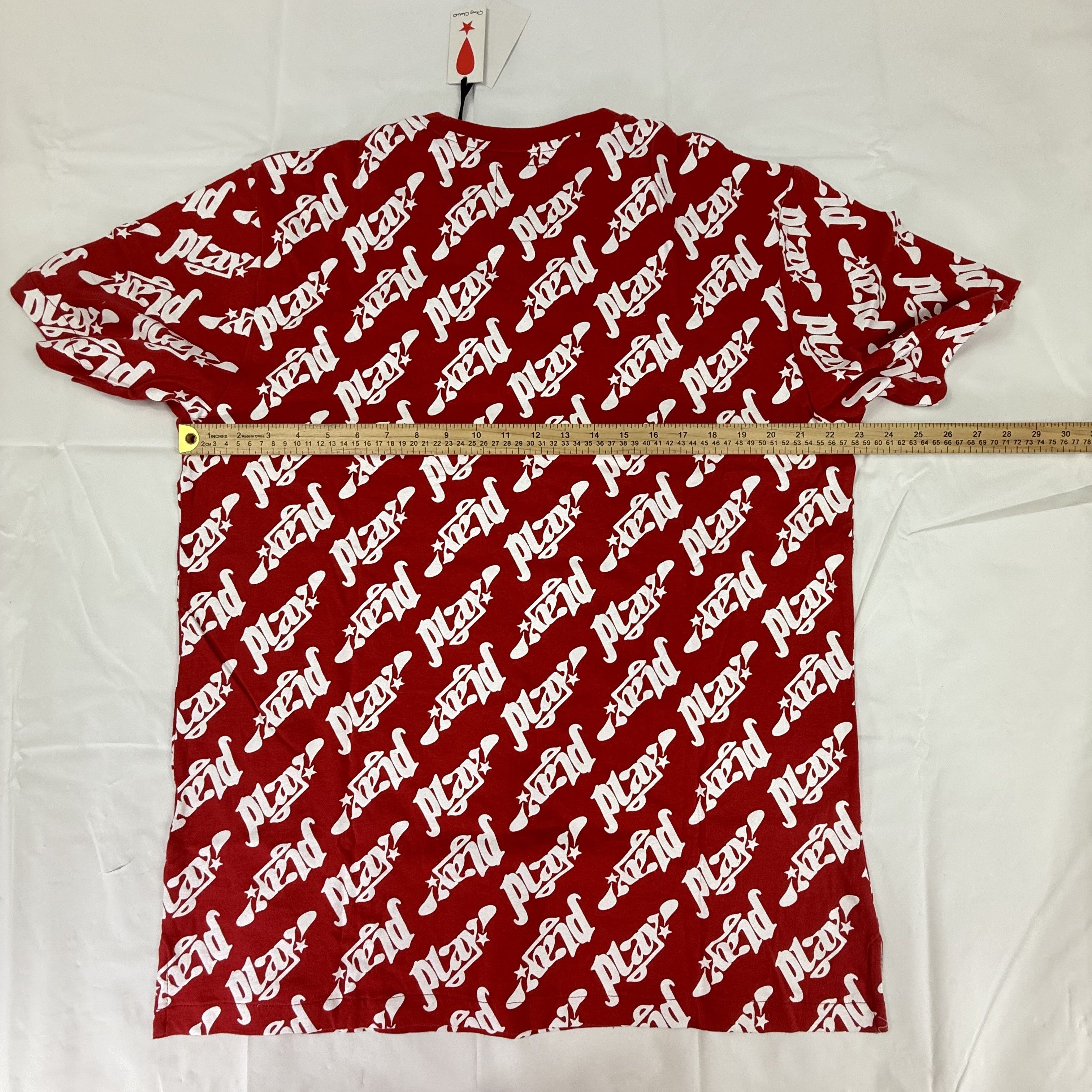 Play Cloths Play Cloths Mens All Over Print Logo T-Shirt Size L Size US L / EU 52-54 / 3 - 6 Thumbnail