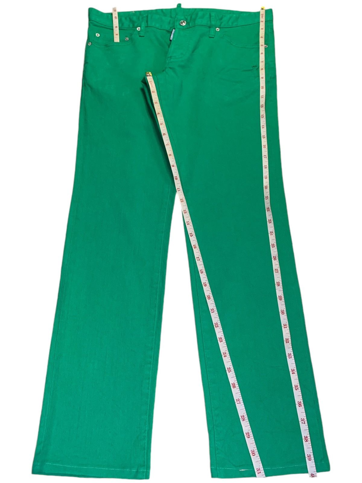 Dsquared2 Vintage Italy Dsquared Slim Fit Green Jeans Size US 36 / EU 52 - 14 Thumbnail