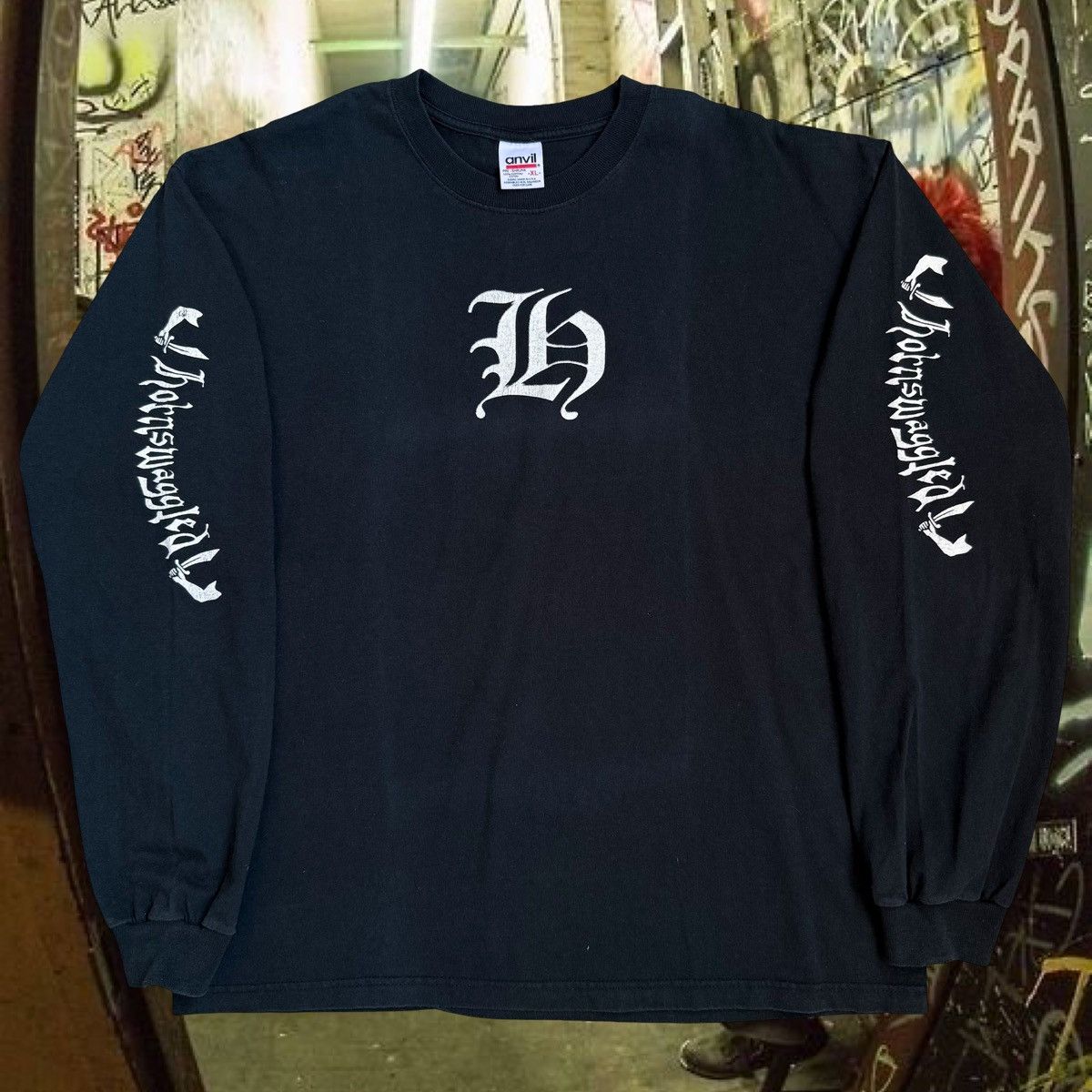 Anvil × Band Tees 90s Hornswaggled California Metal Punk Band Vintage Shirt XL Size US XL / EU 56 / 4 - 1 Thumbnail