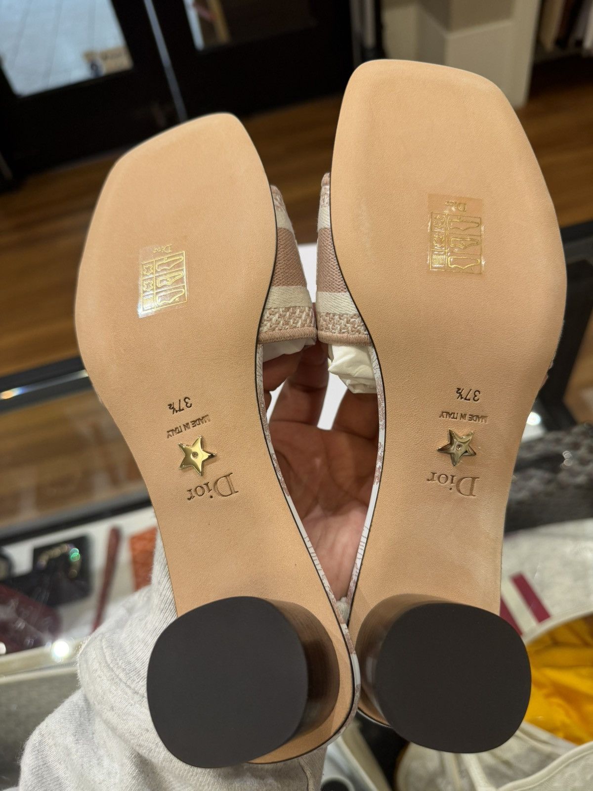 Dior Dior Dway Embroidered Heel Slide Size US 7.5 / IT 37.5 - 7 Thumbnail