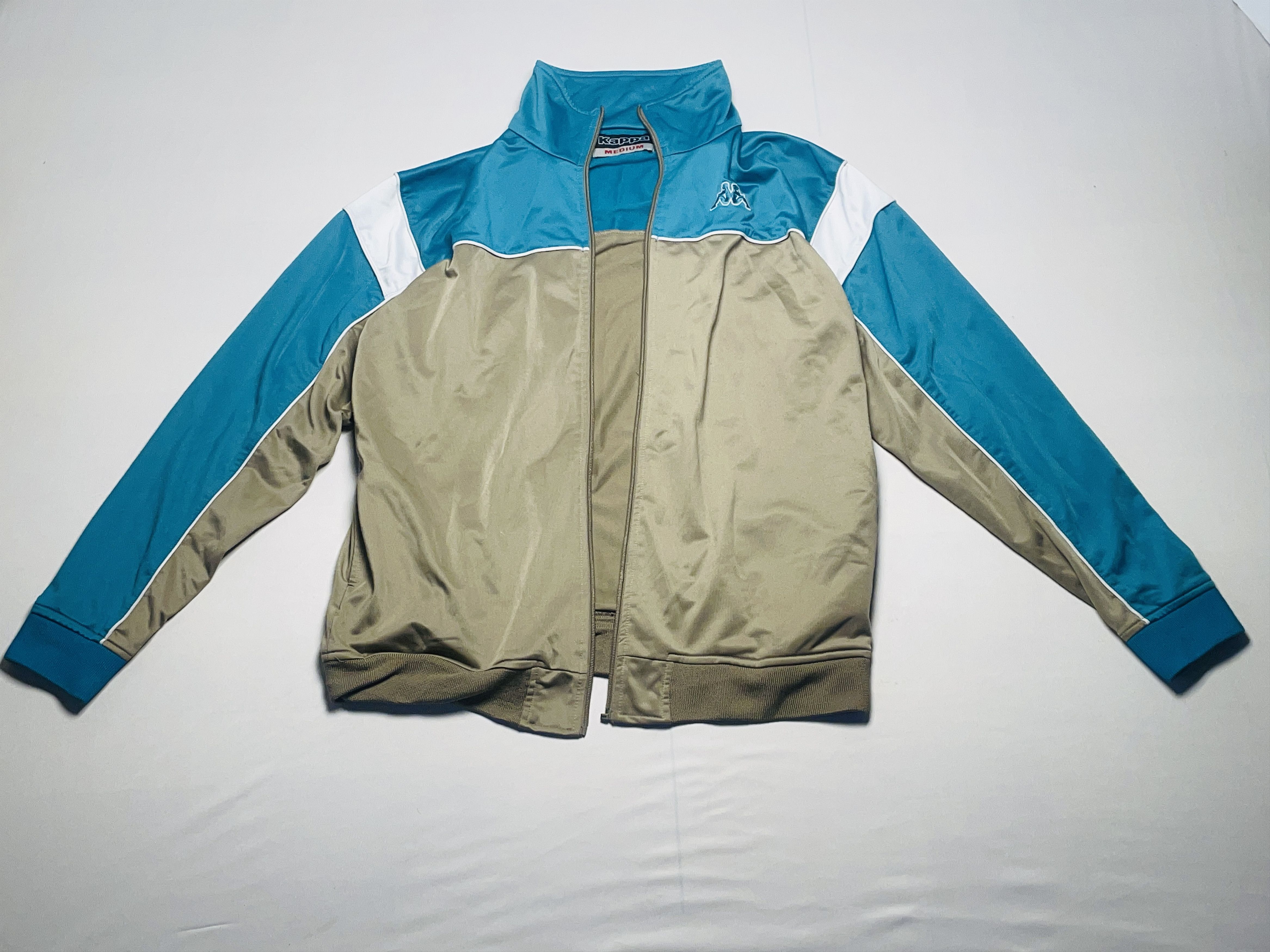 Kappa Vintage Kappa Track Jacket – Beige/Blau – Größe M Size US M / EU 48-50 / 2 - 1 Thumbnail