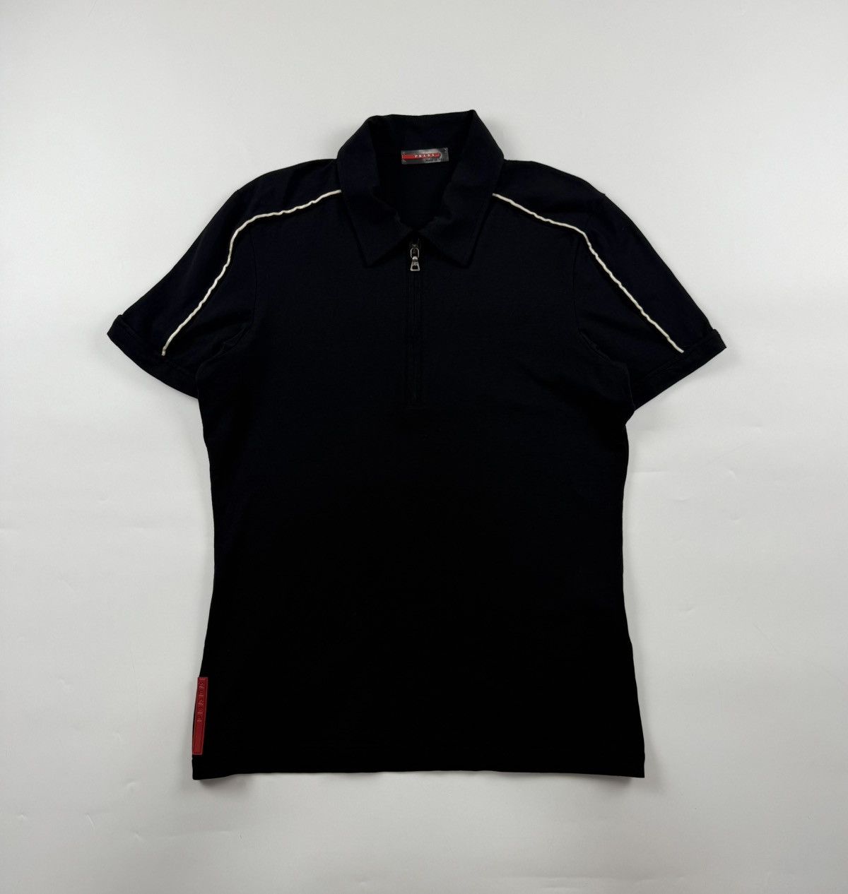 トップス PRADA SPORT Logo Stretch Polo Shirt Prada Stretch Cotton Polo Shirt with Nylon Details | Saks