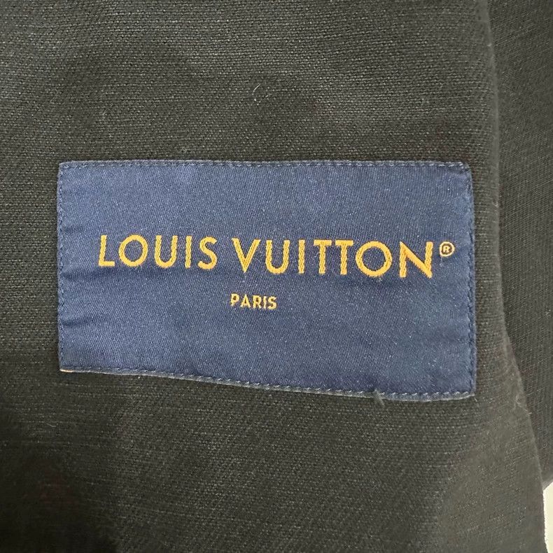 Louis Vuitton Louis Vuitton Washed Old Solid Logo Lapel Casual Long Sleev Size US L / EU 52-54 / 3 - 4 Thumbnail